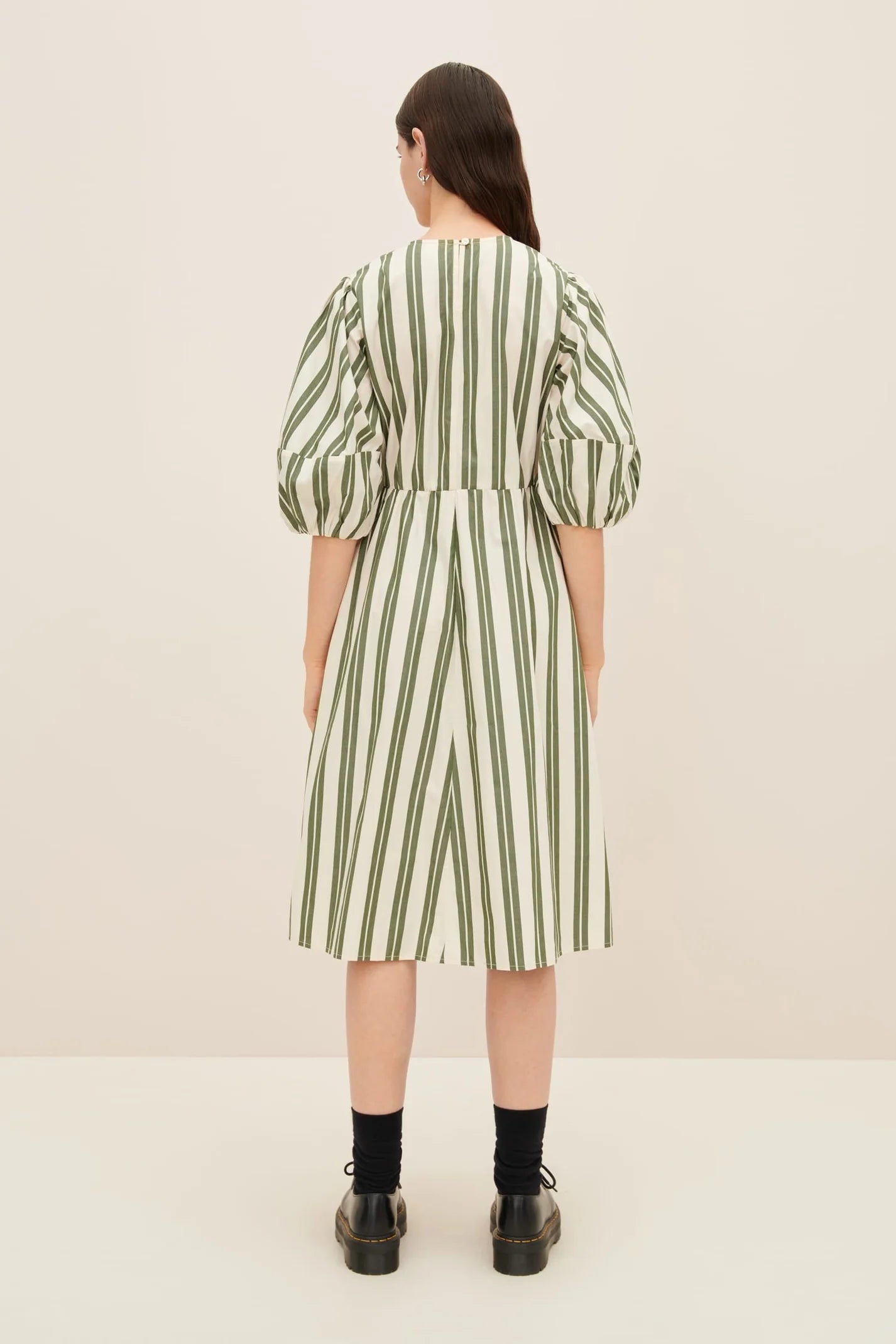 JOAN DRESS - Forest Stripe