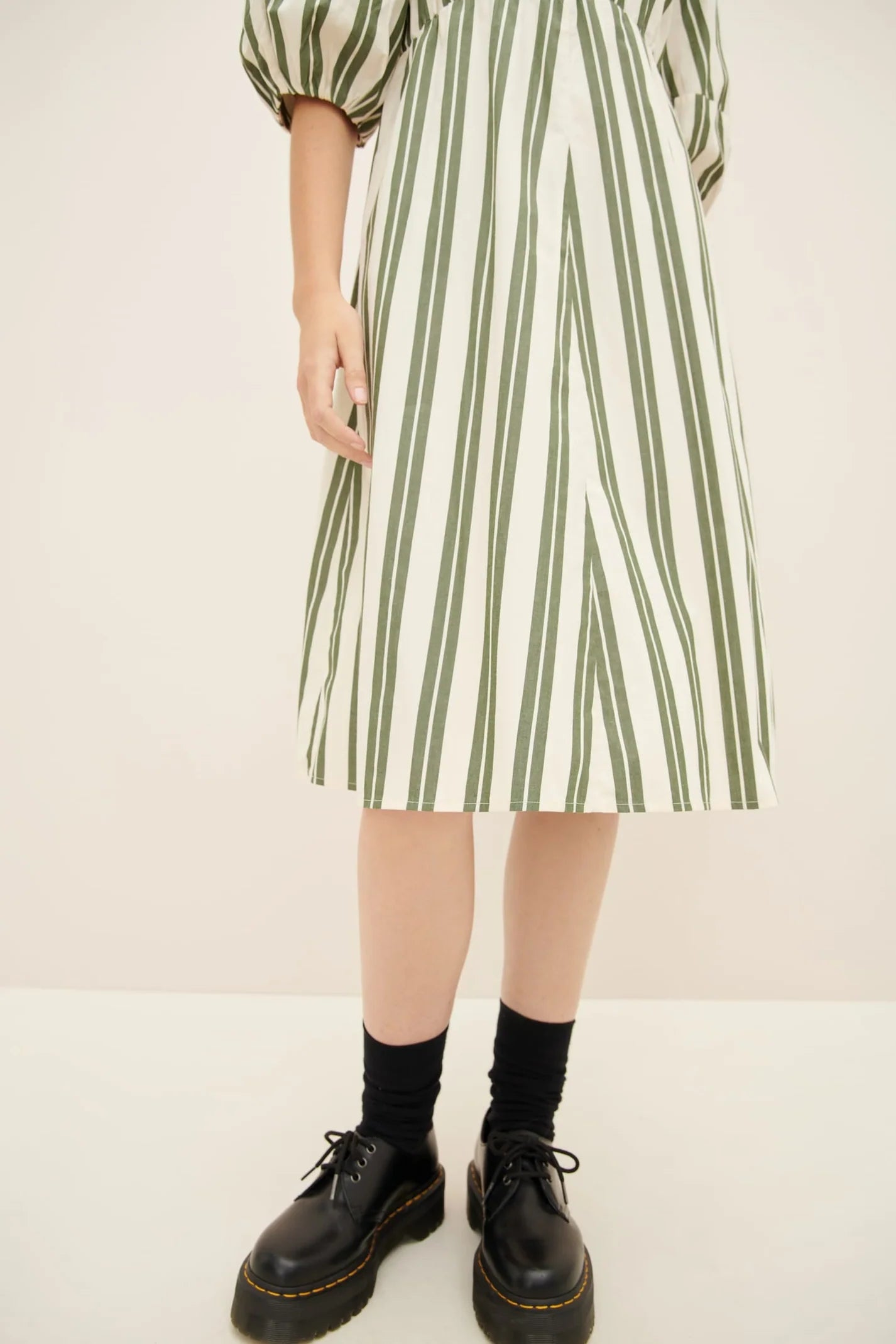 JOAN DRESS - Forest Stripe