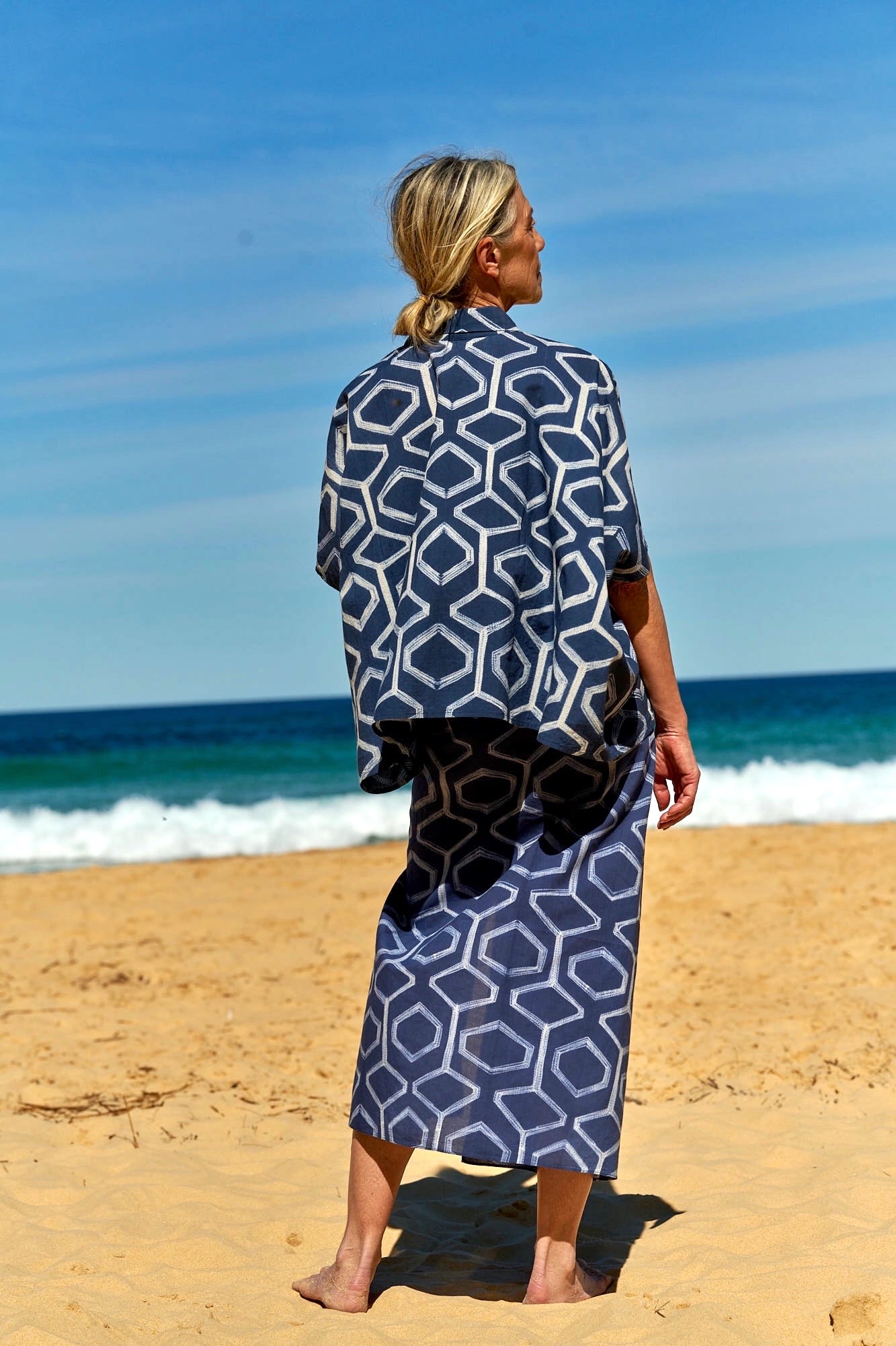 Square Cut Shirt Indigo