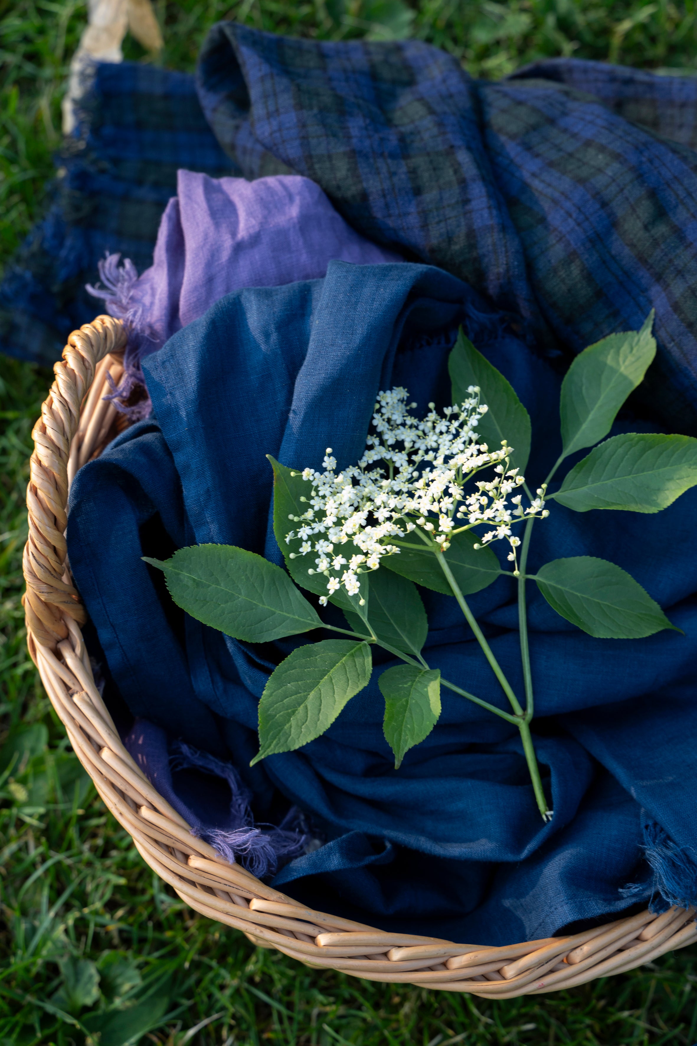 roserie scarf: blue nuit