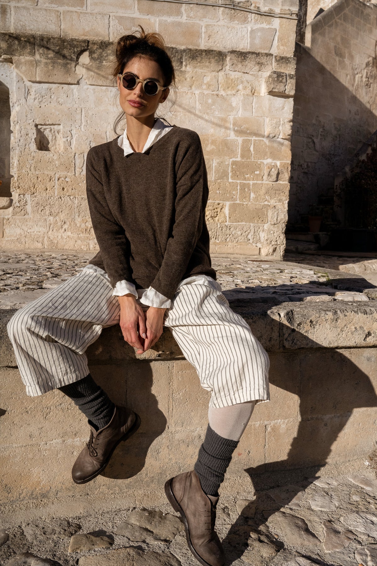Charlie Wool Jumper - Brown