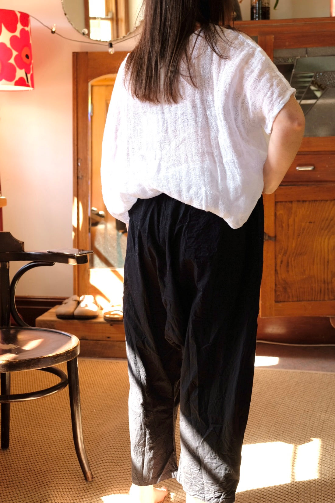 UMA PANT - COTTON TWILL Black