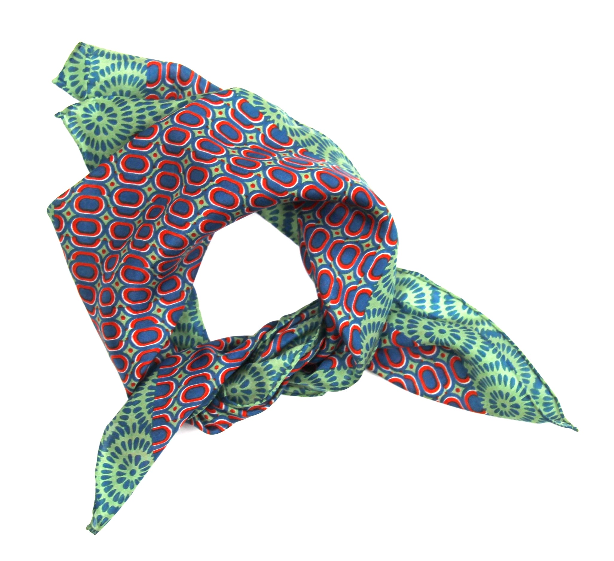 Silk scarf - Mini Tempo Khaki