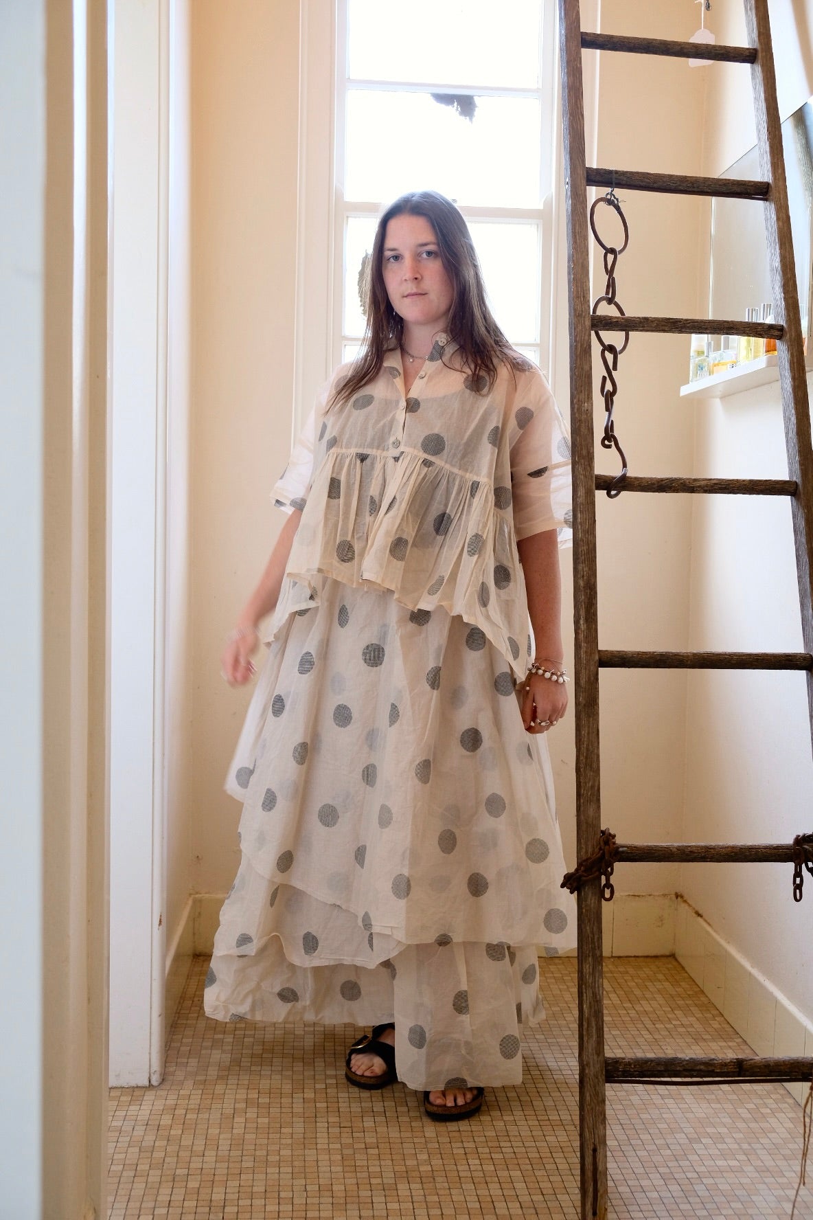 Dotto Layer Skirt - Cotton Organdy Natural