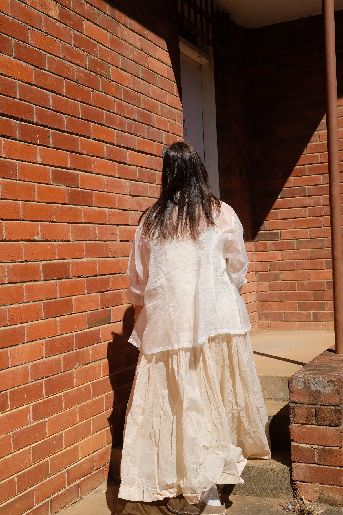 Chiara Shirt Silk Organza - Cream