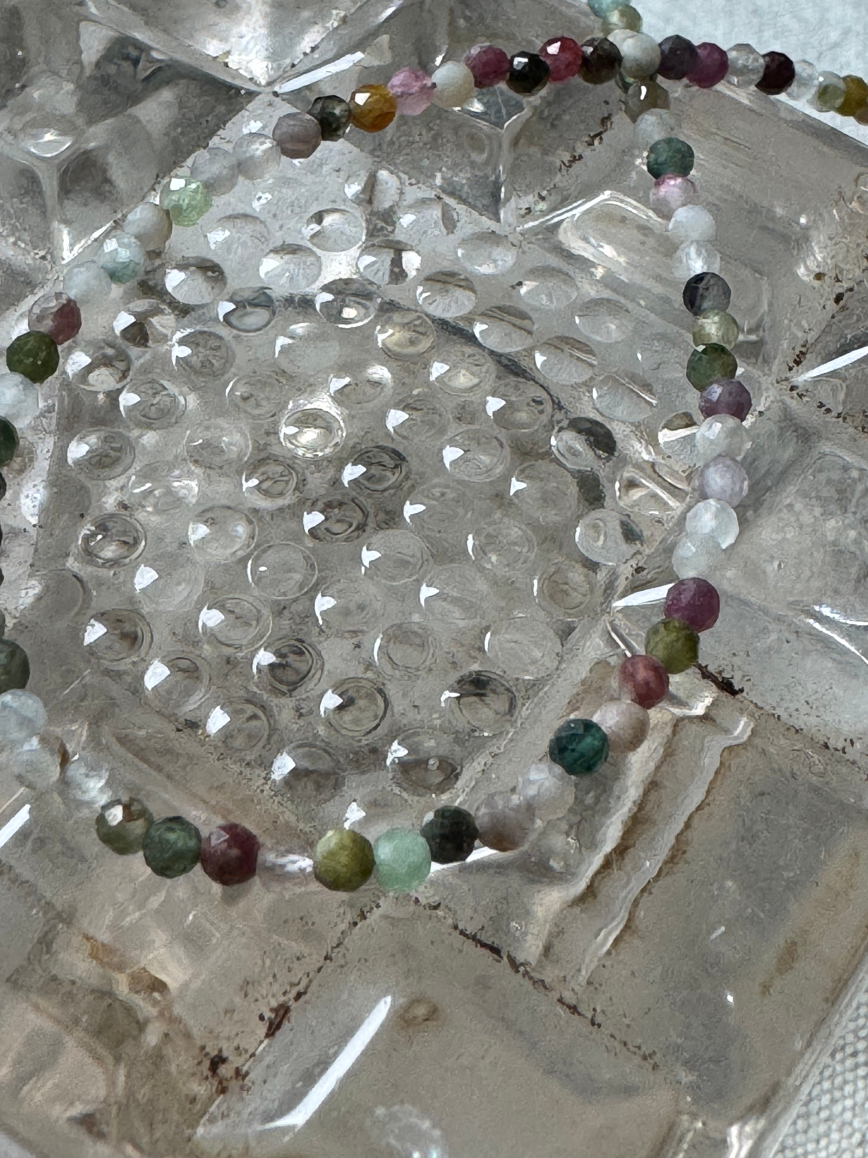Semi-precious stones bracelet - Ruby Zoisite