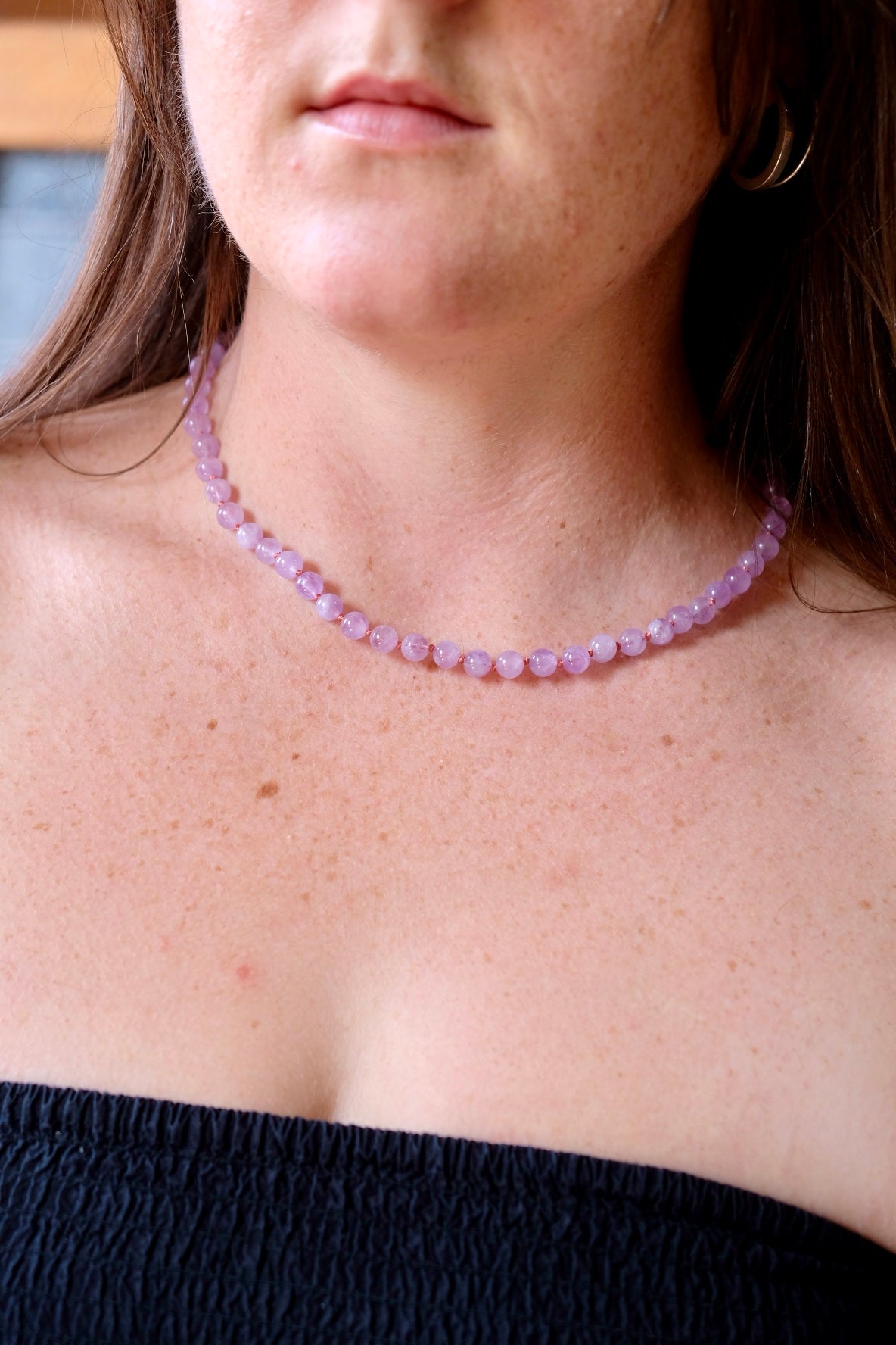 Garden necklace - amethyst