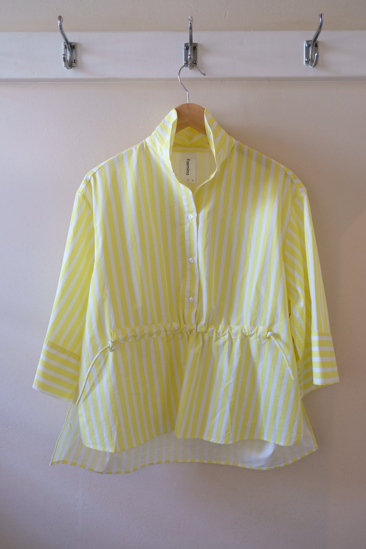 Emily Shirt | Lemon Stripe poplin