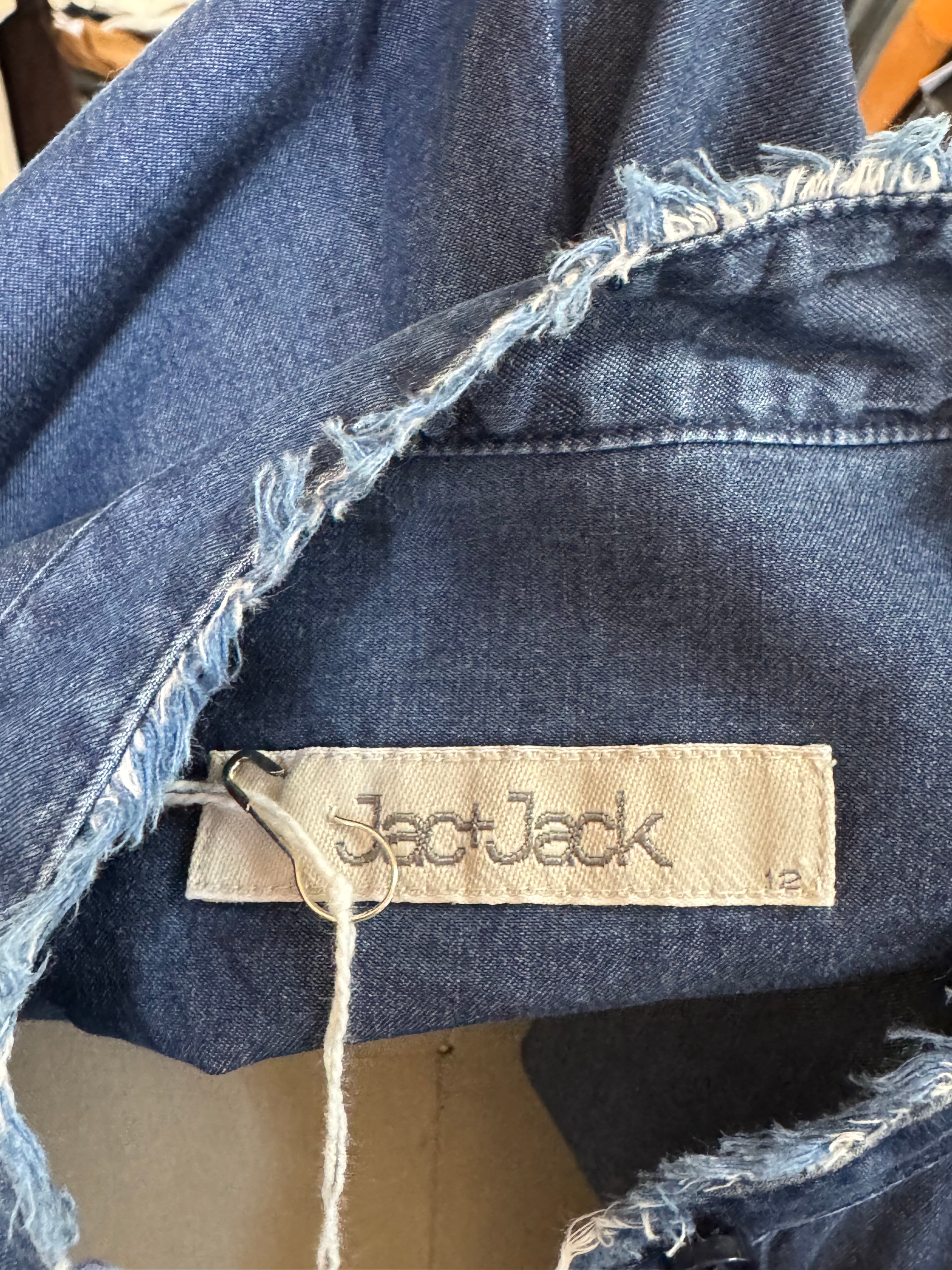 Pre-loved Jac + Jack long chambray shirt