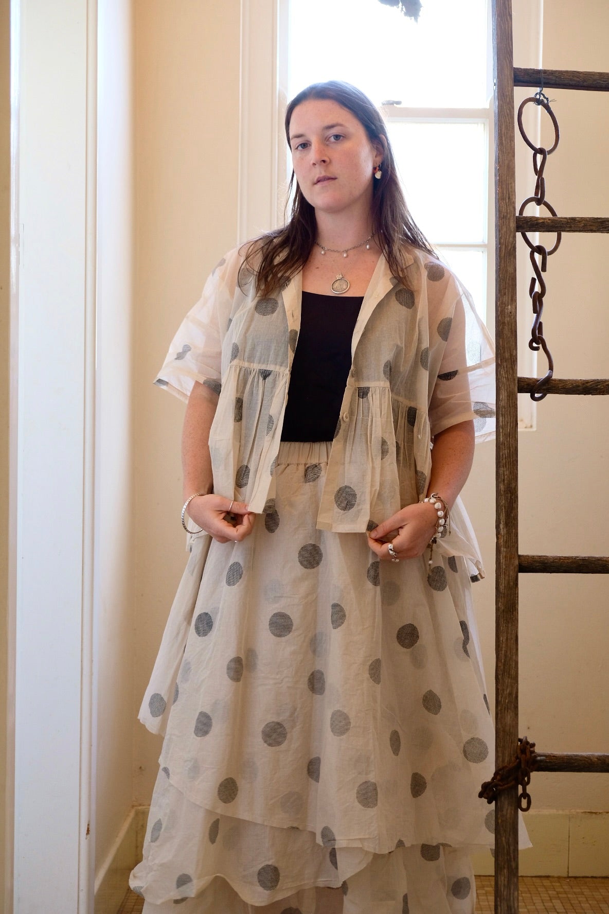 Dotto Layer Skirt - Cotton Organdy Natural