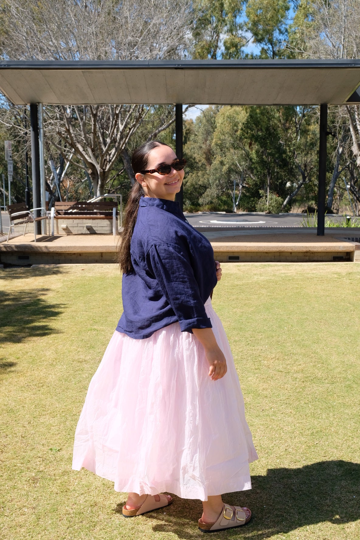 Nyx Tutu Skirt Long - Cotton Organdy - Pink