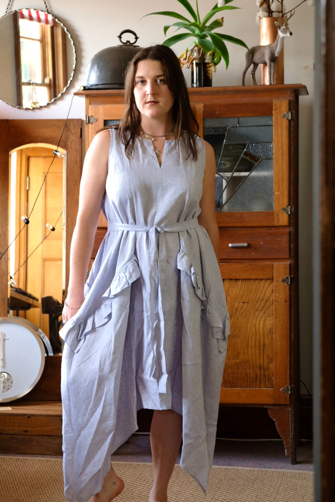 Tarla Dress - Pearl Blue