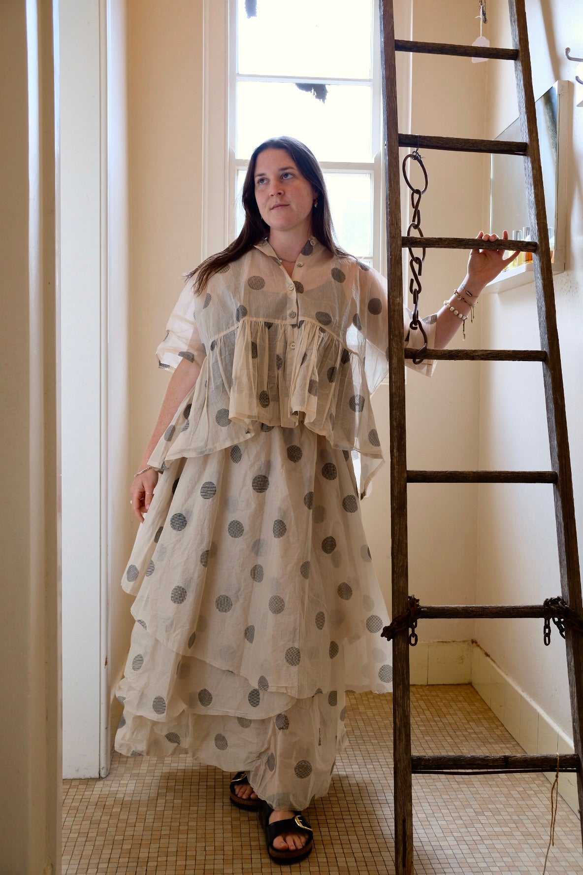 Dotto Layer Skirt - Cotton Organdy Natural