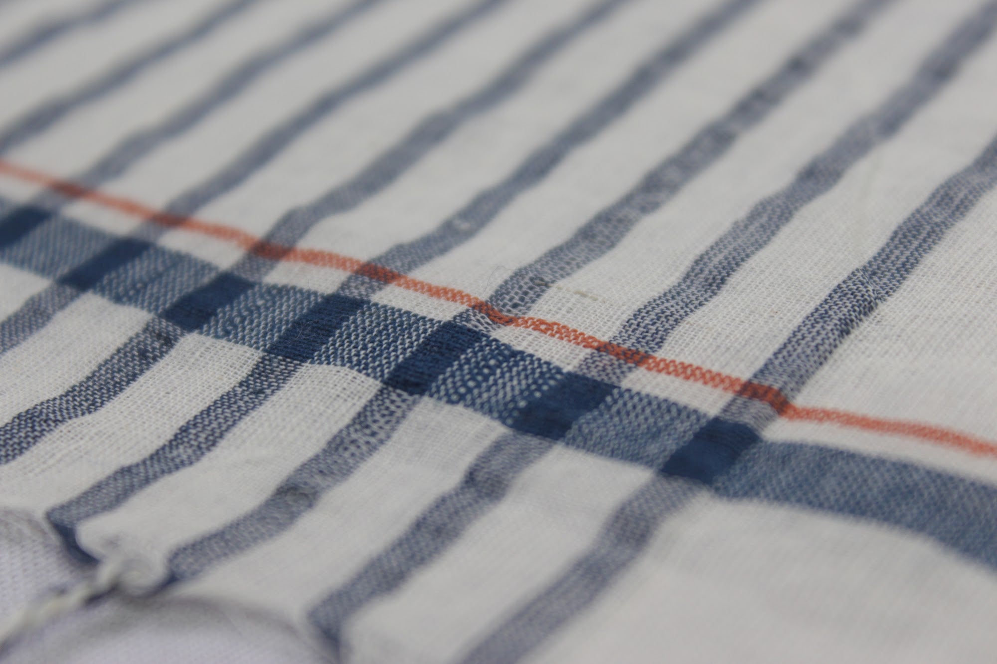 Handwoven Cotton Stole - Summer Ivory