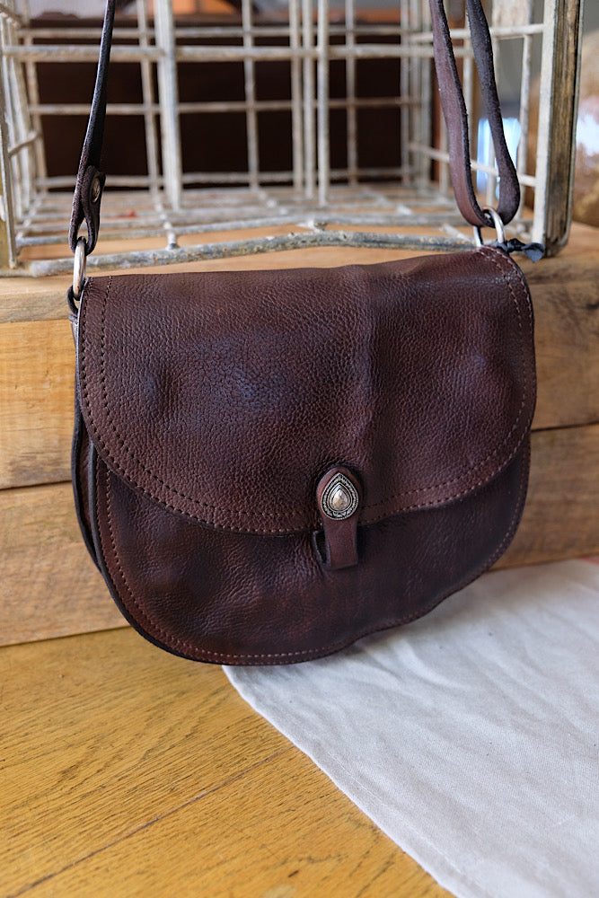 Gemini Crossbody bag - dark brown