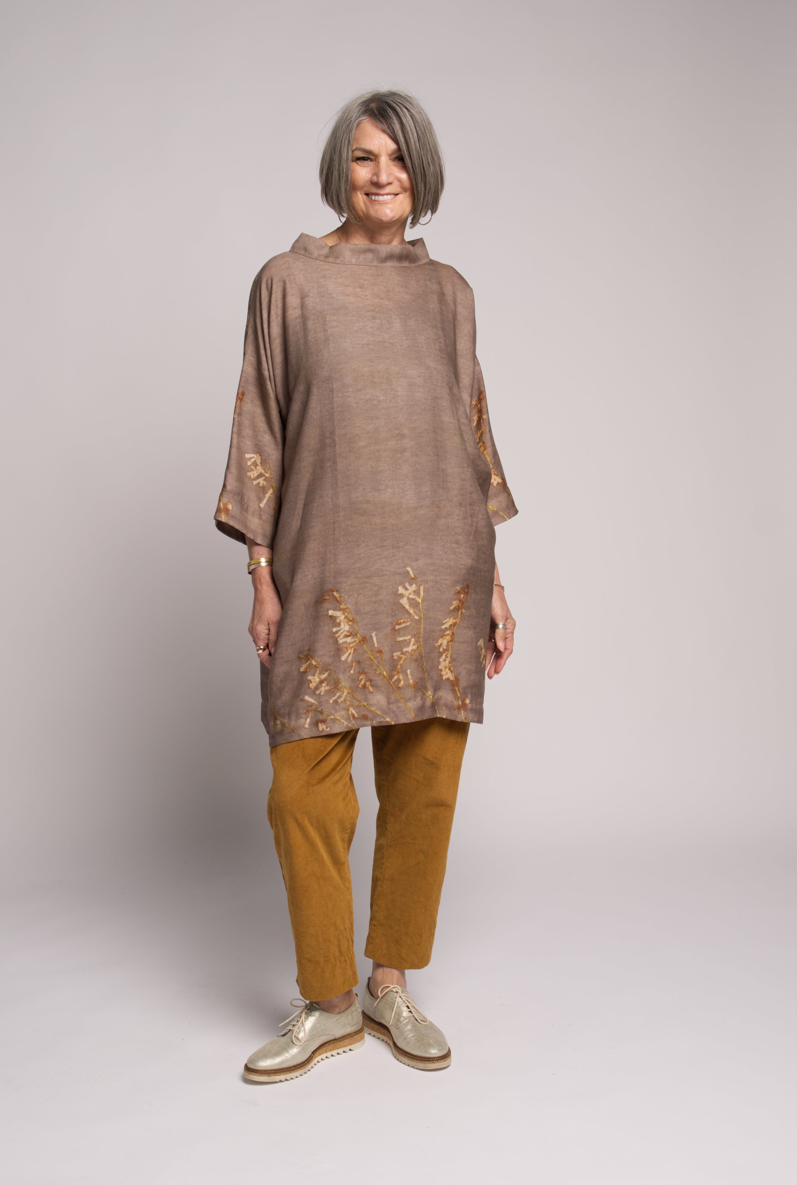 Daphne tencel printed Tunic Dress