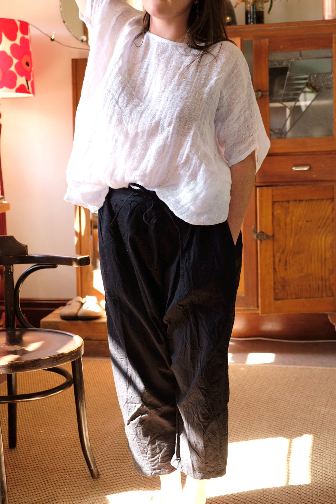 UMA PANT - COTTON TWILL Black