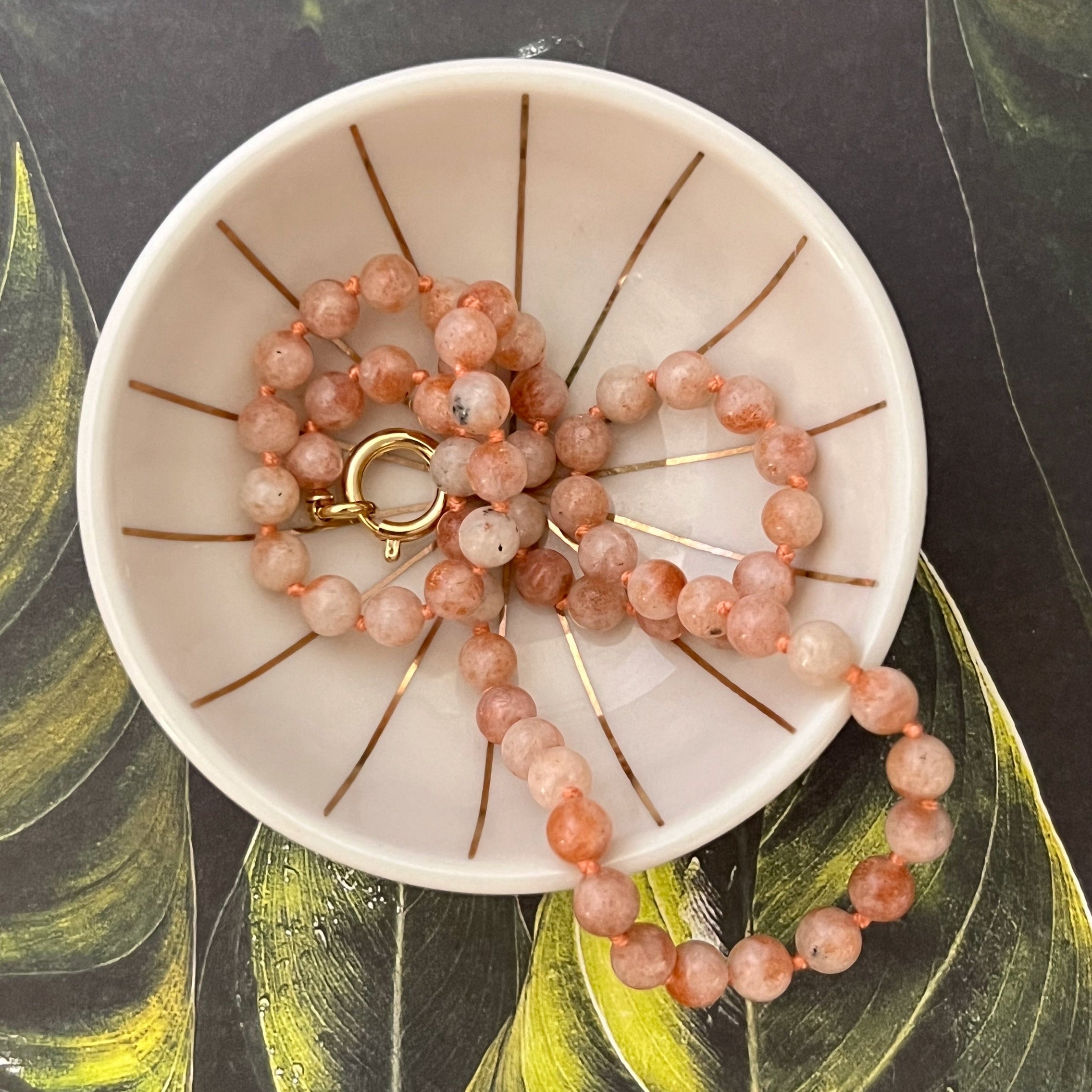 Garden necklace - sunstone