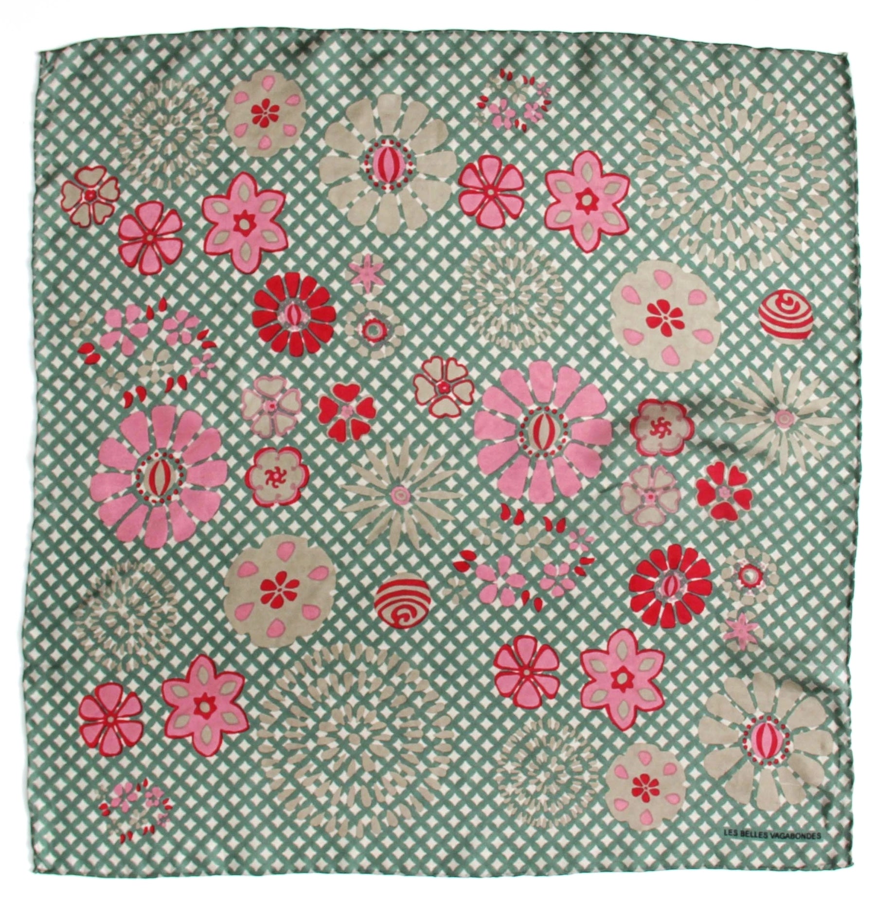 Silk scarf - Mini Gray Shippo