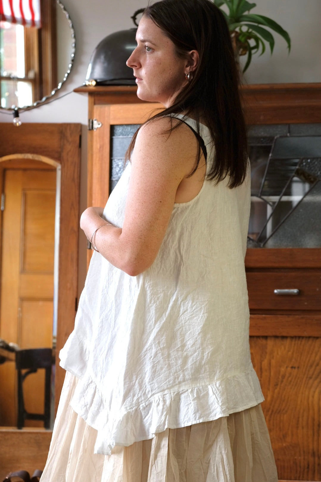SURI CAMISOLE - LINEN - white