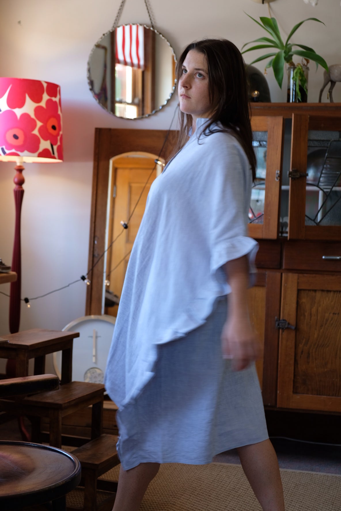 Mattie Dress - Pearl Blue