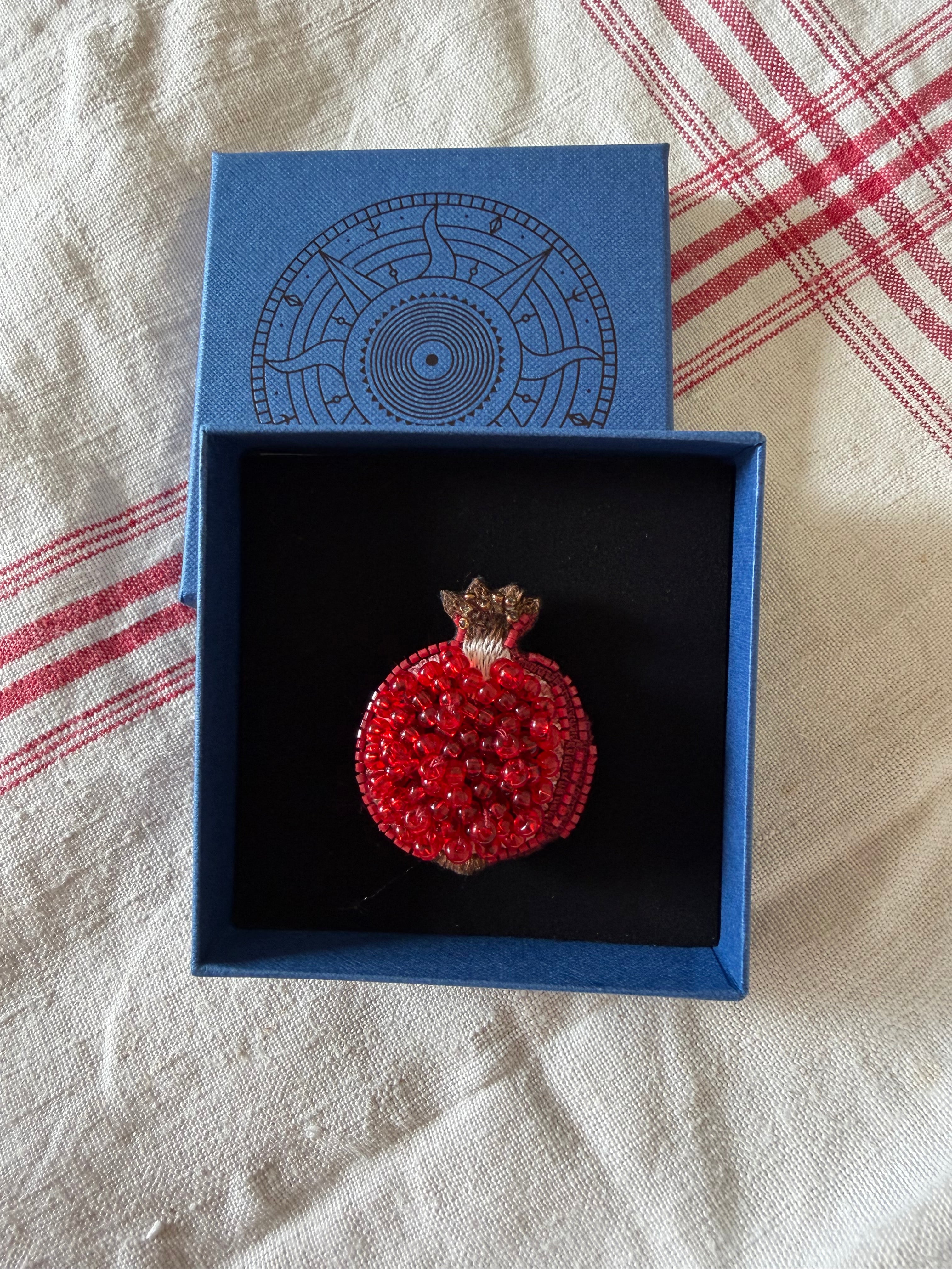Pomegranate brooch