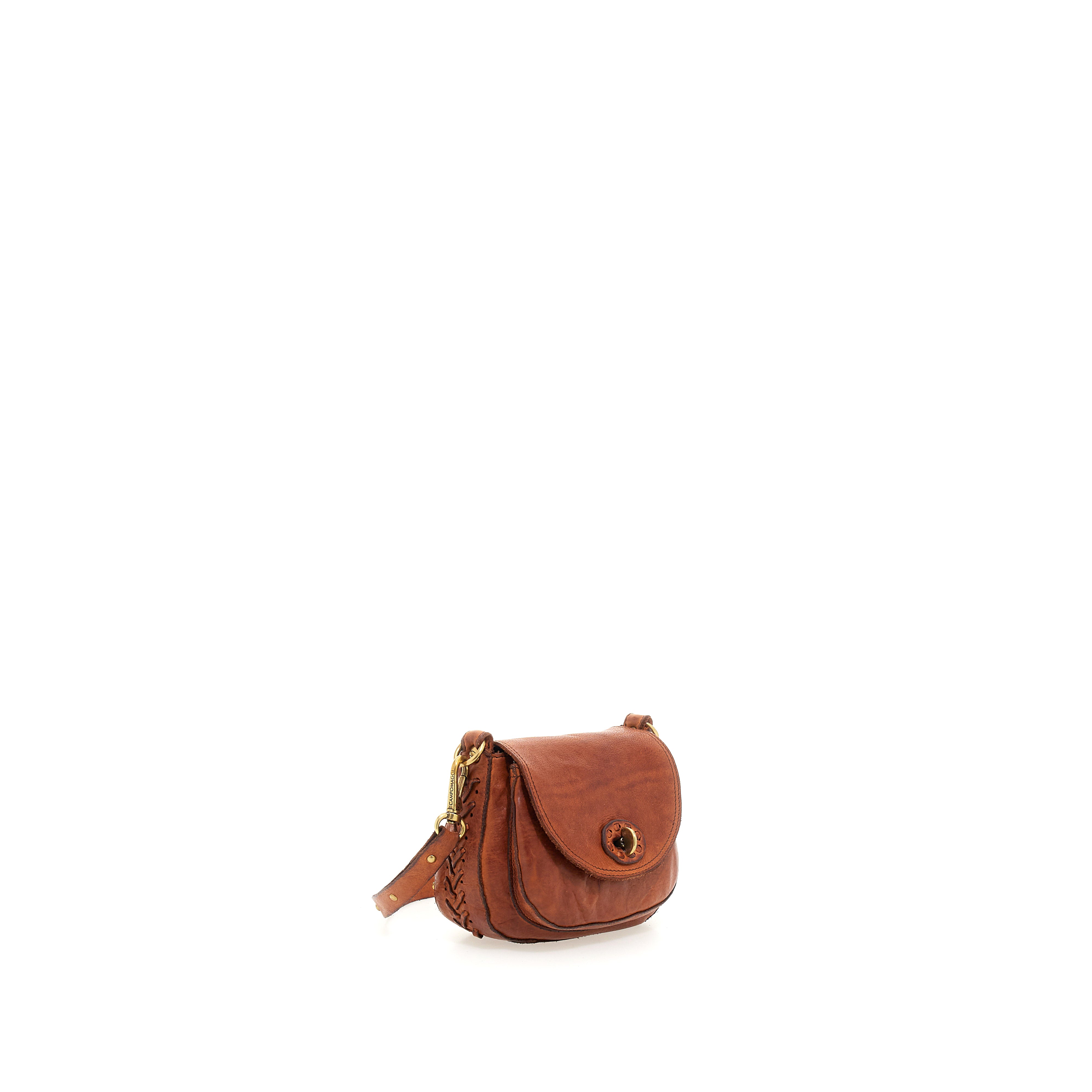 Dalia bag with threading - cognac