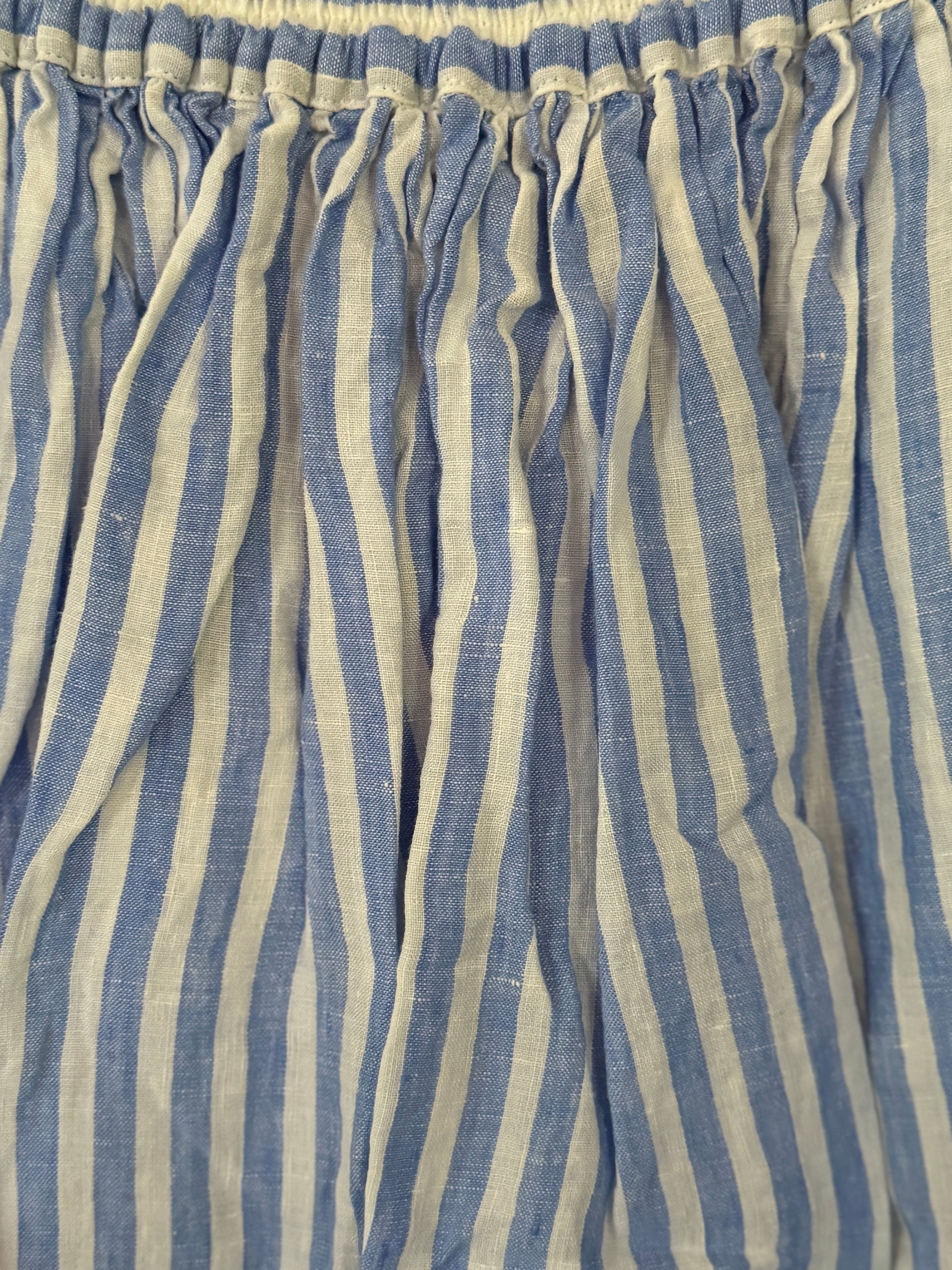 Eden Skirt - Lightweight Linen - Sea Side Stripe
