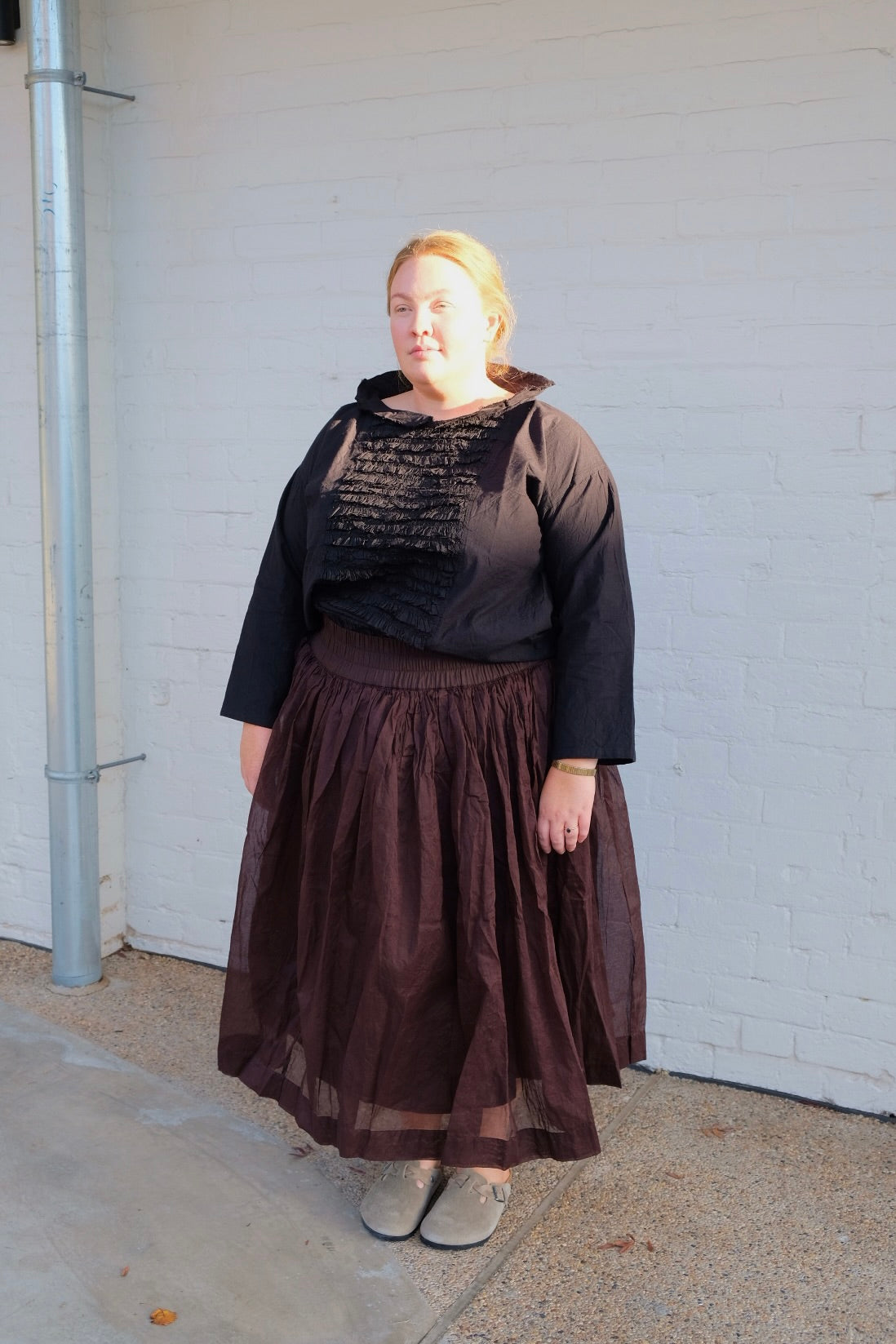 Nyx Tutu Skirt Long - Cotton Organdy Chocolate