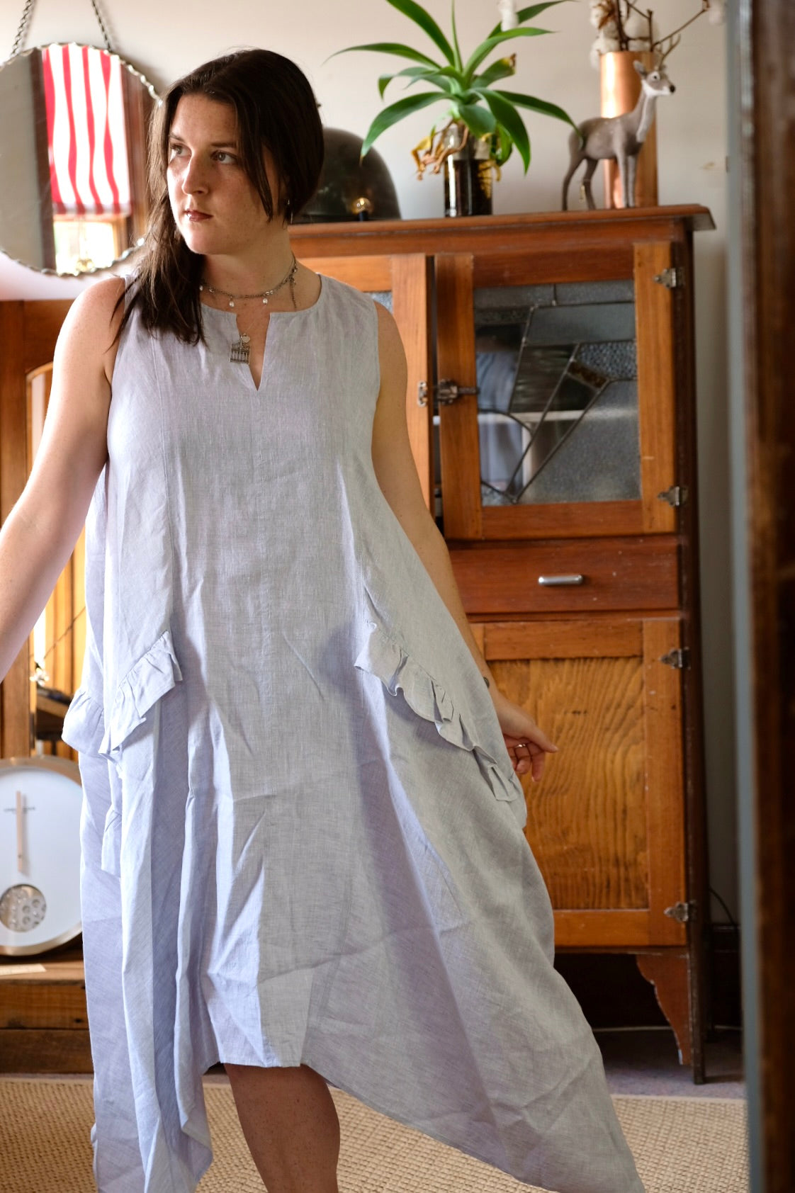 Tarla Dress - Pearl Blue