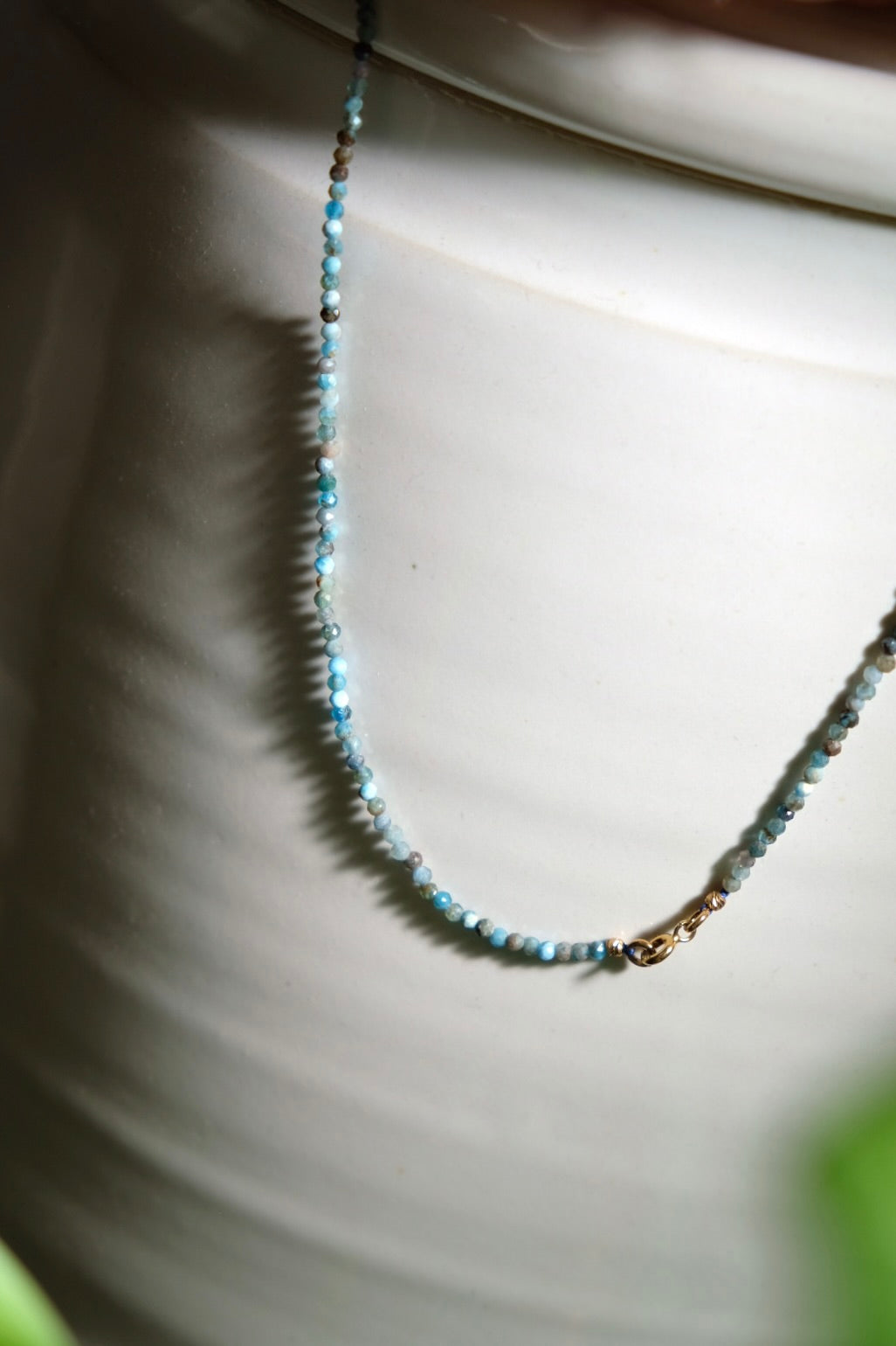 semi-precious stones necklace - small turquoise