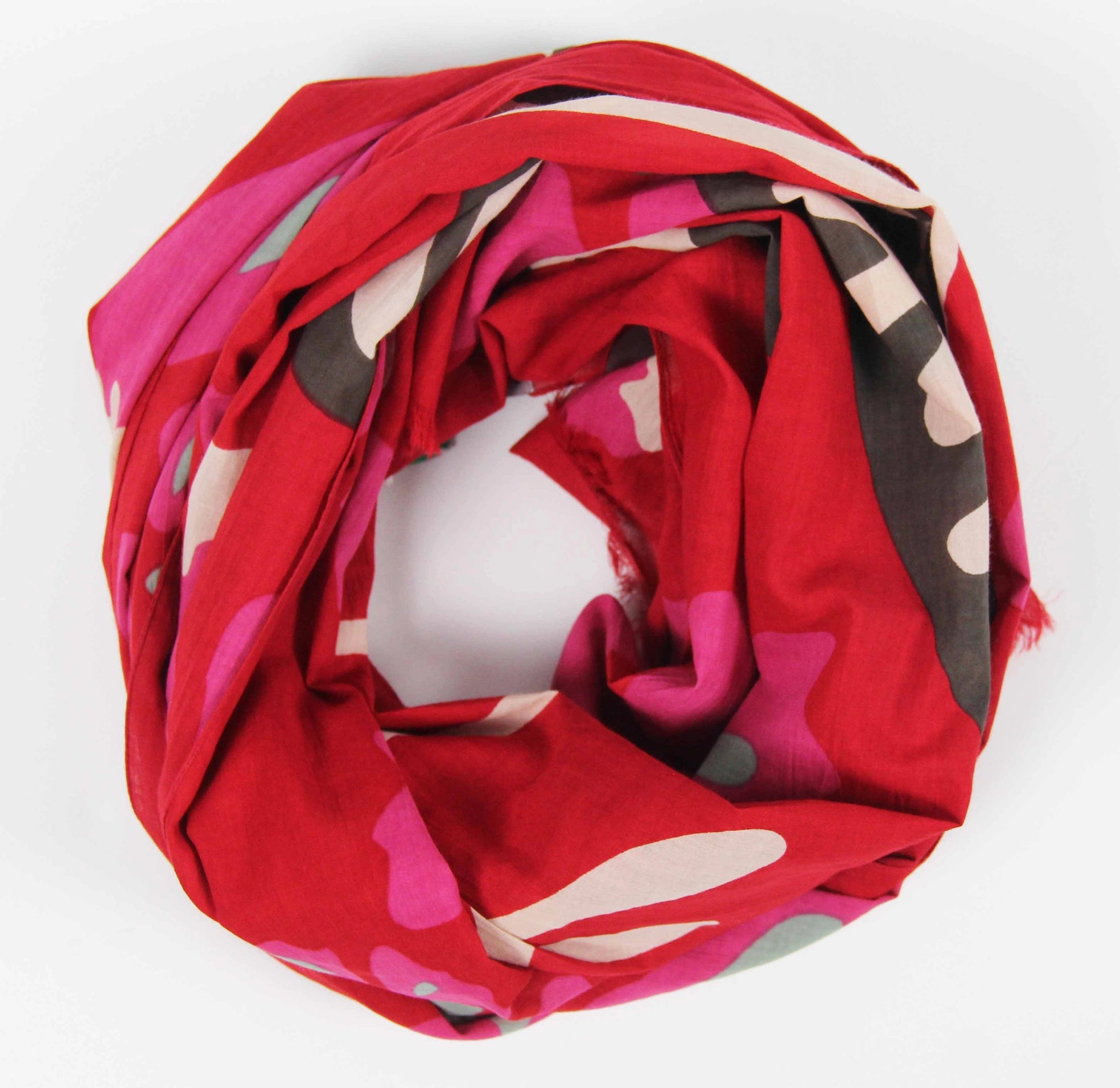 Equateur Organic Cotton Red Scarf
