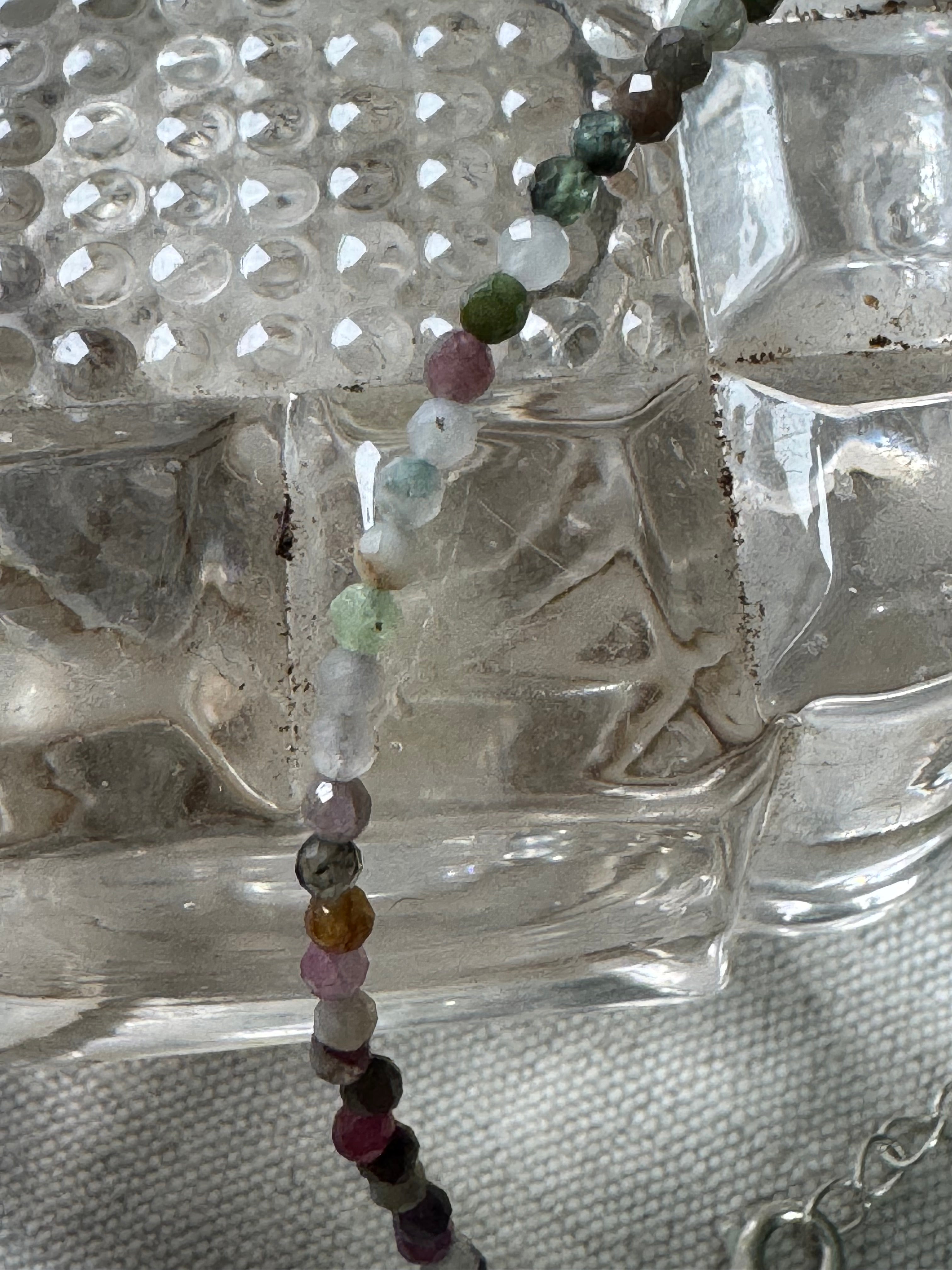 Semi-precious stones bracelet - Ruby Zoisite