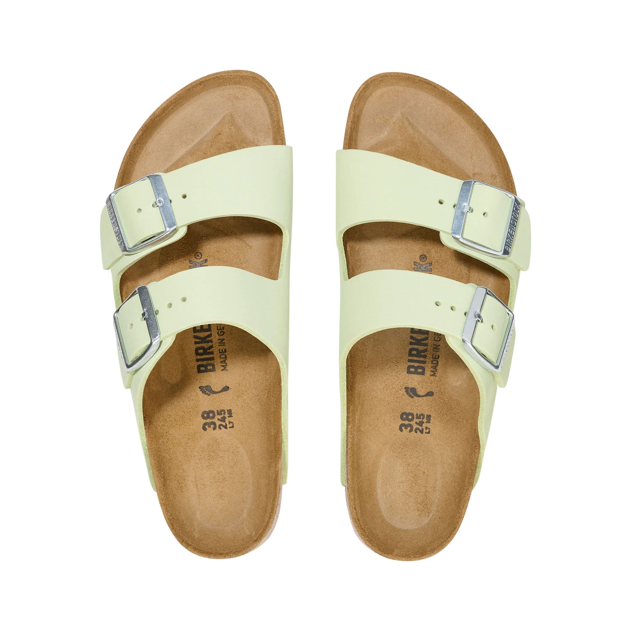 Arizona Nubuck leather faded lime