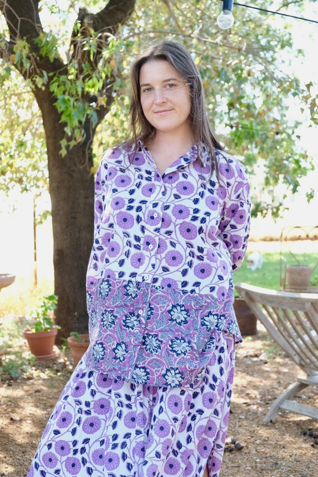 Zahra Cotton Floral Shirt