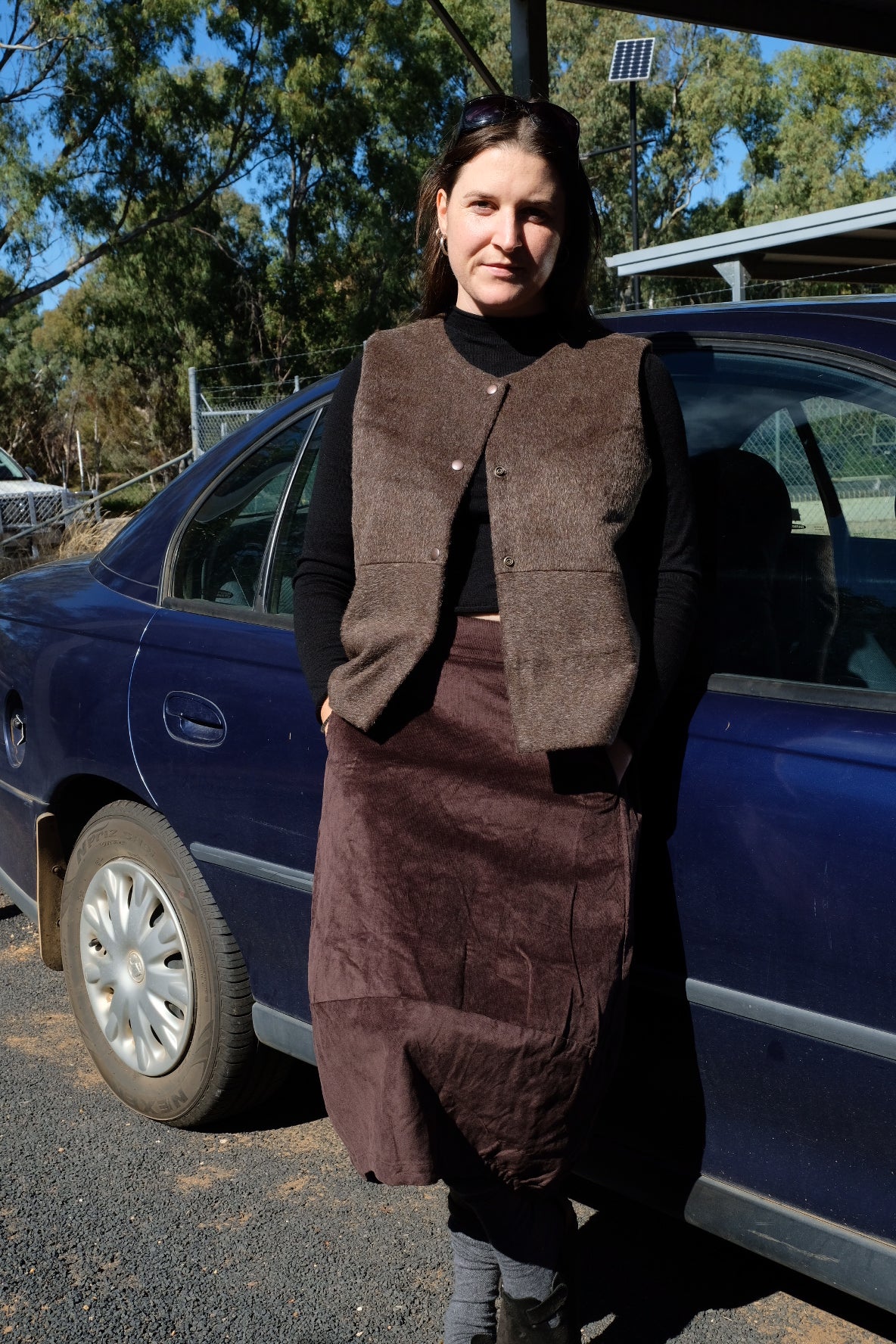 Violet Vest - Wool mohair