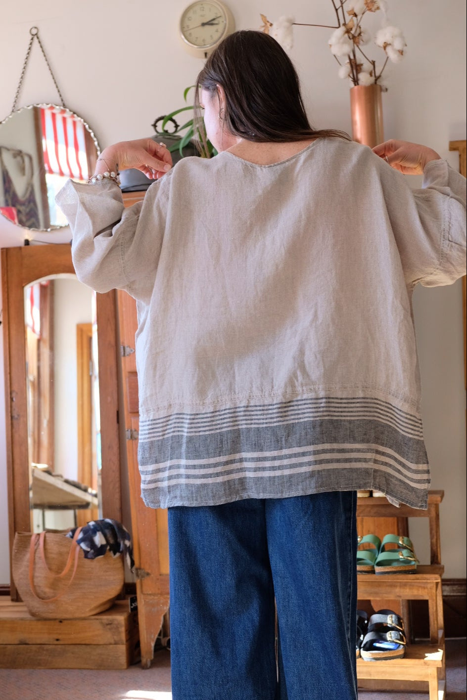 CAMICIA PINTURICCHIO - Tela Moma - Naturale