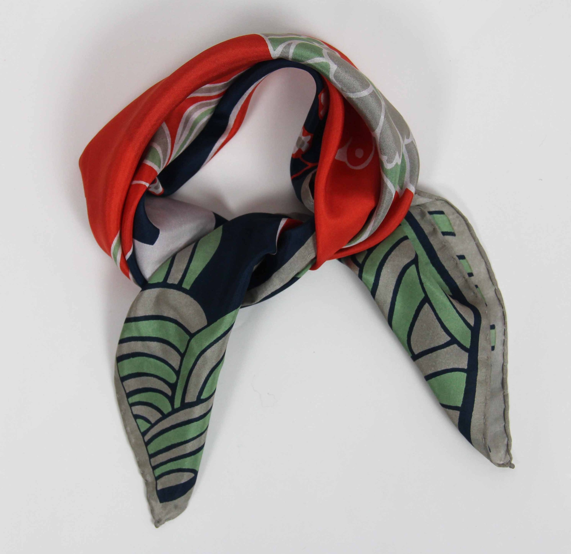 Silk scarf - Agami Marine Navy