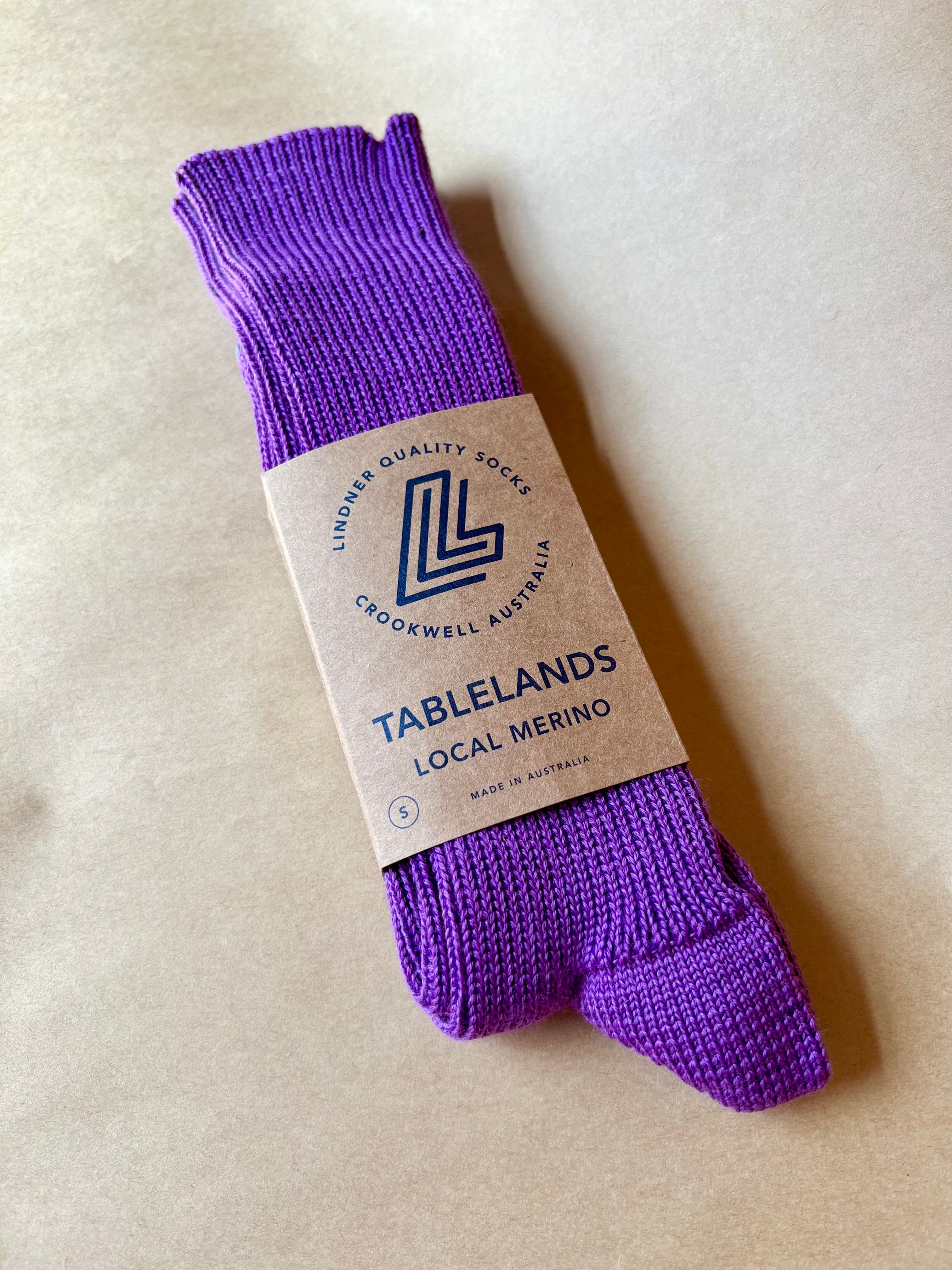 Narrawa Ribbed Local Merino - Purple