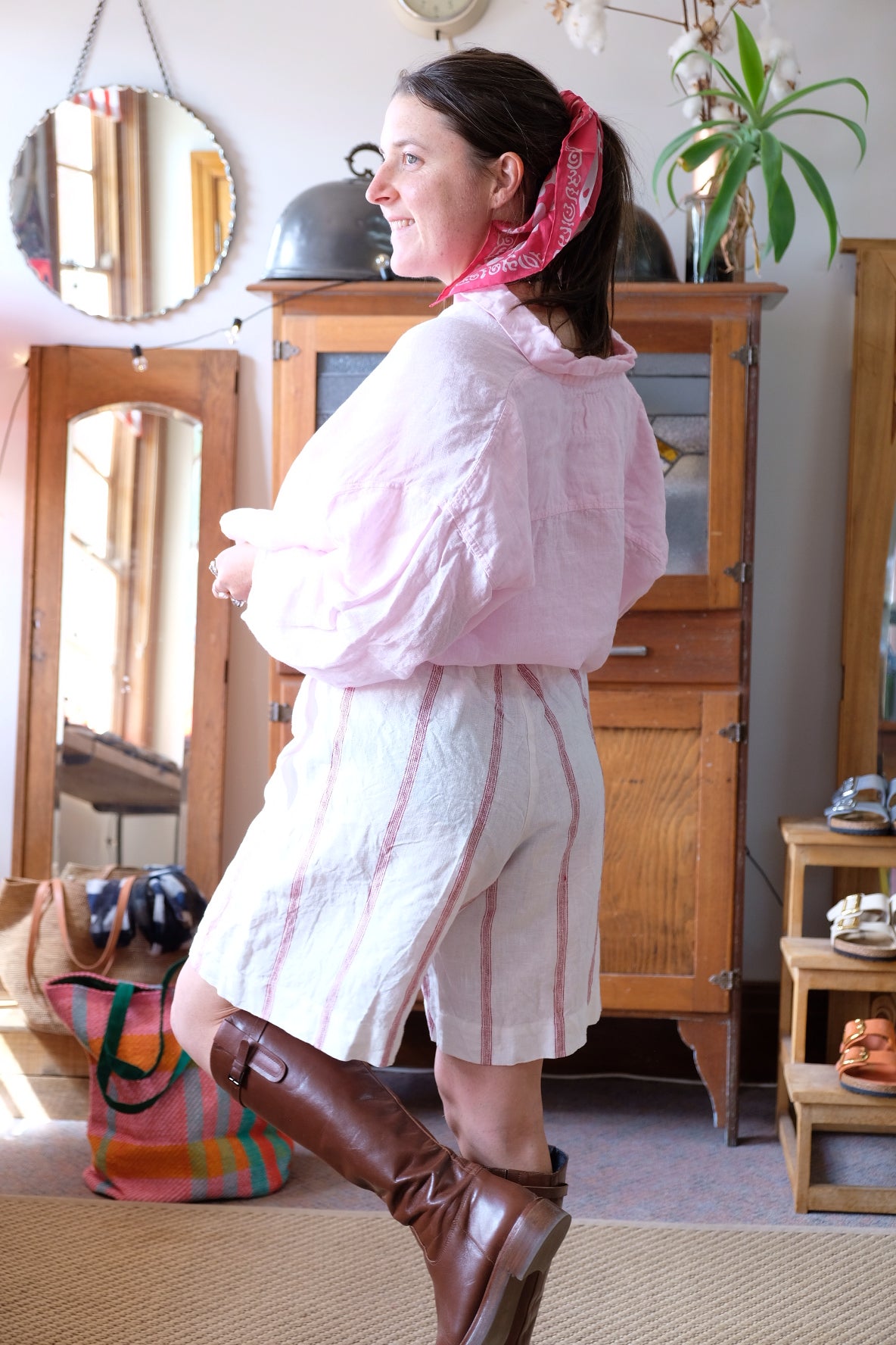 Sailor shorts - red stripe