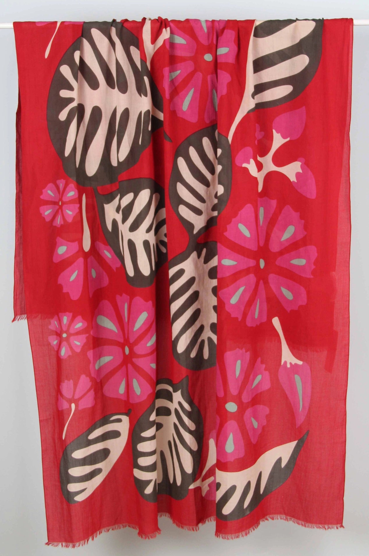 Equateur Organic Cotton Red Scarf