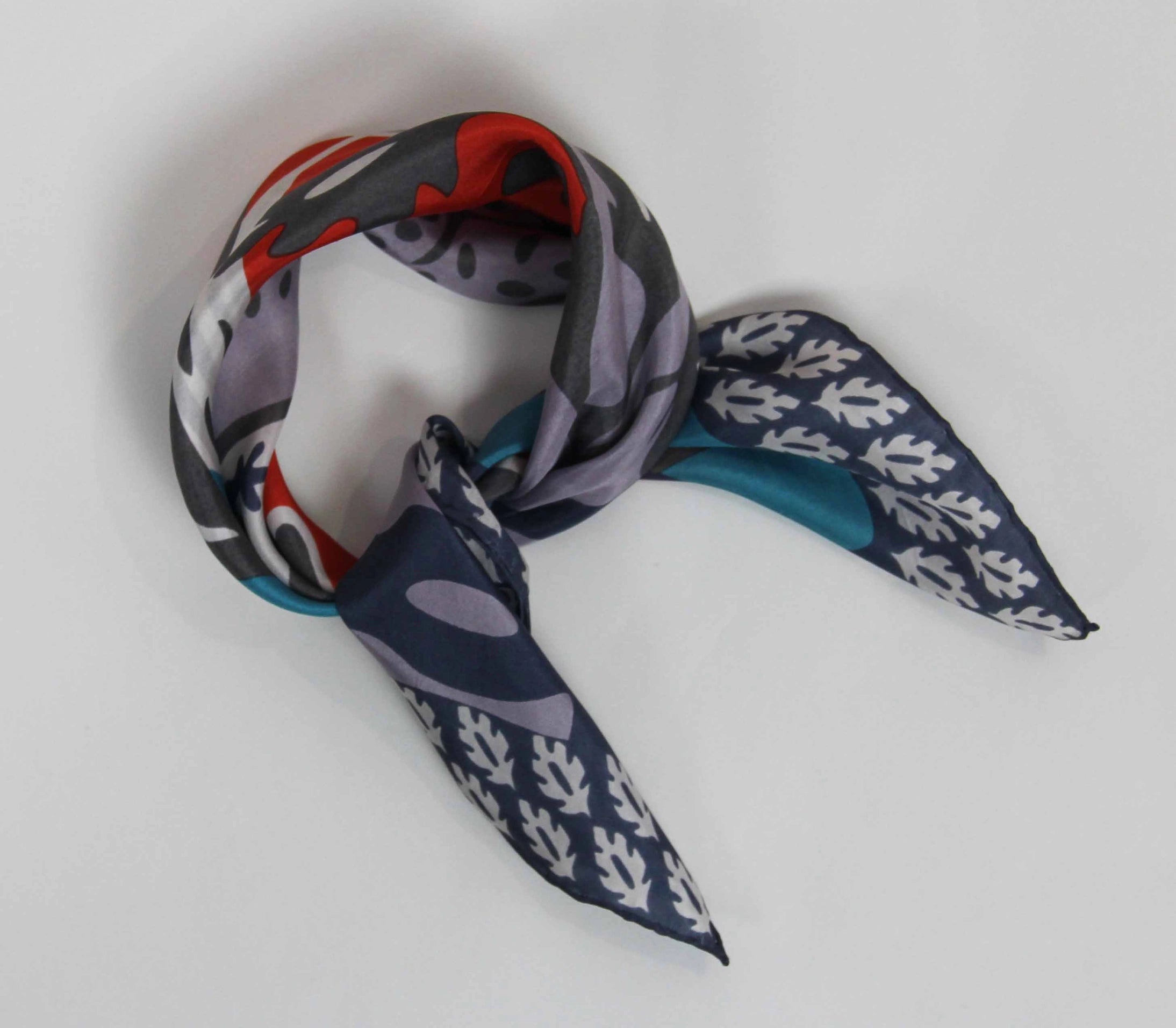 Silk scarf - Tuscany Orange