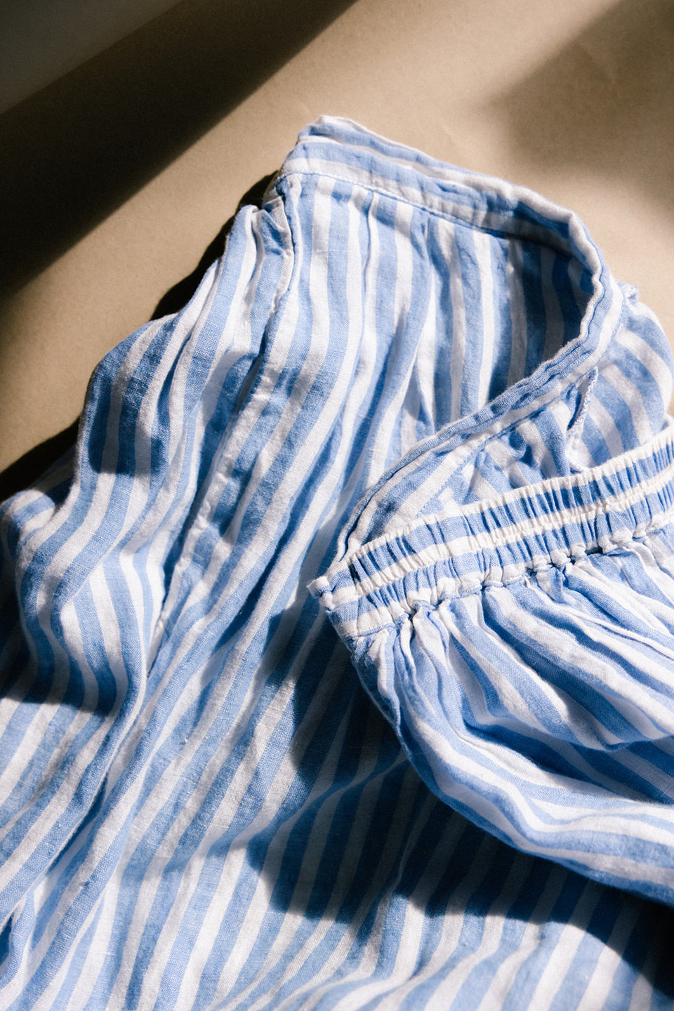 Eden Skirt - Lightweight Linen - Sea Side Stripe