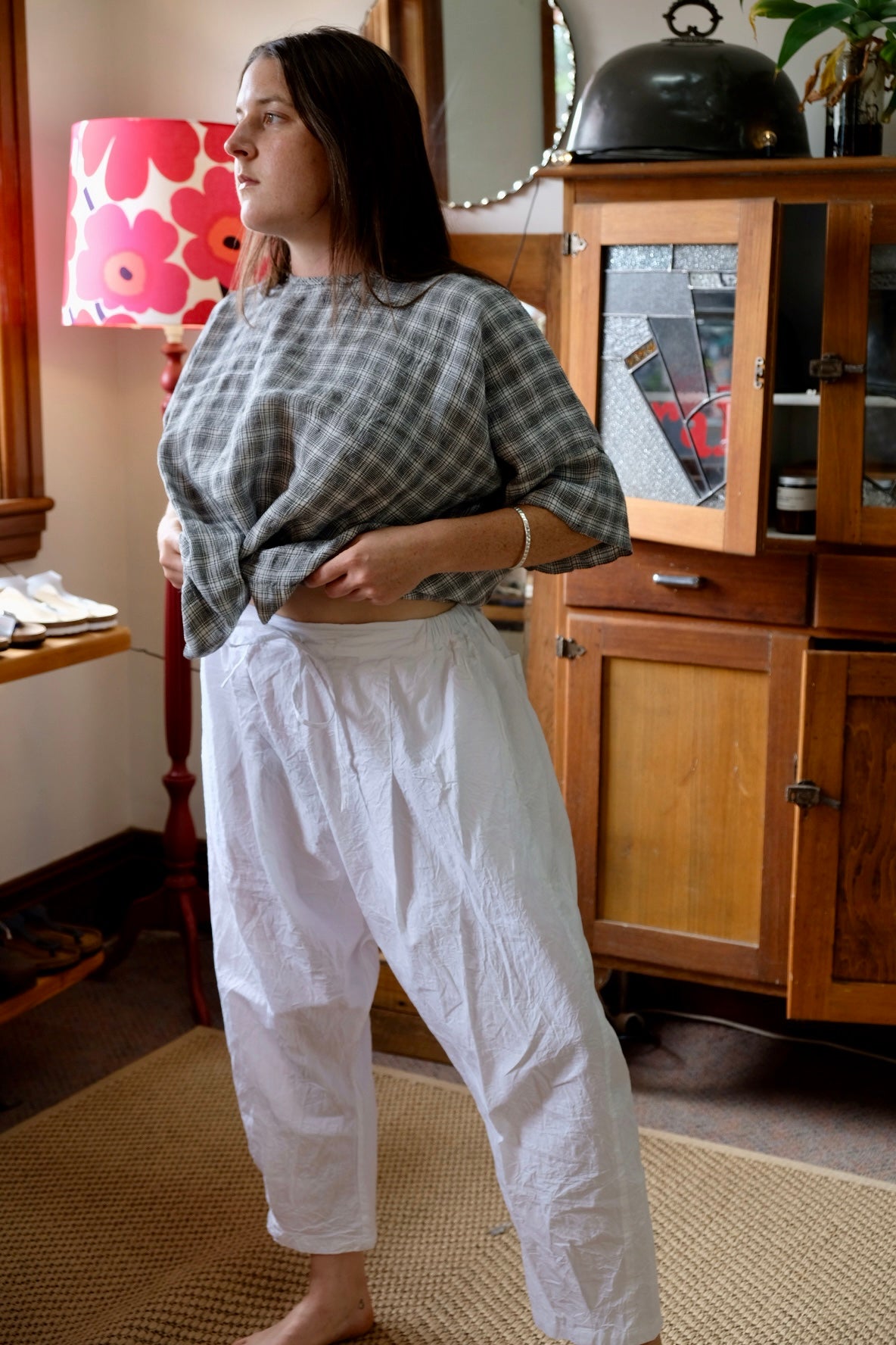UMA PANT - COTTON TWILL White