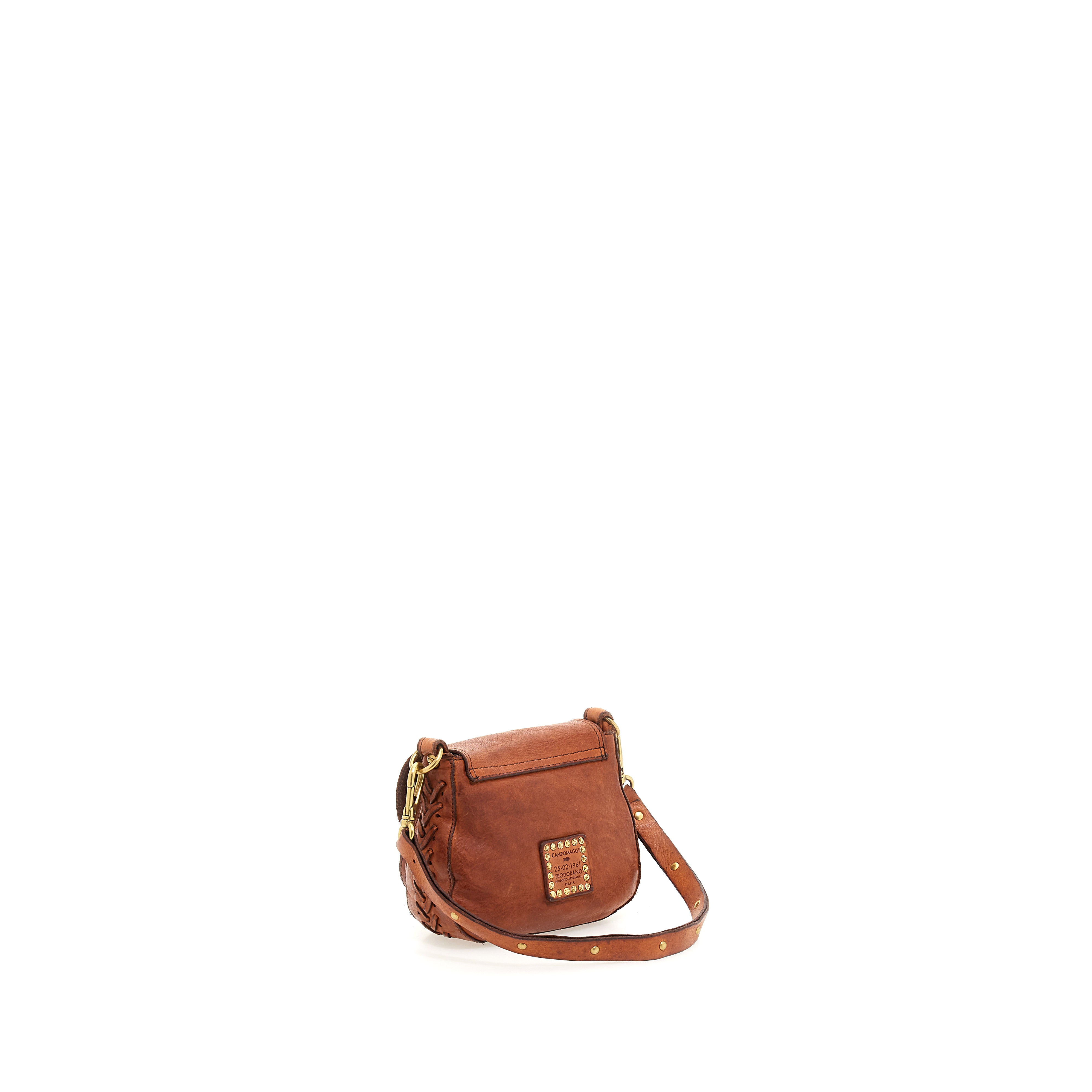 Dalia bag with threading - cognac