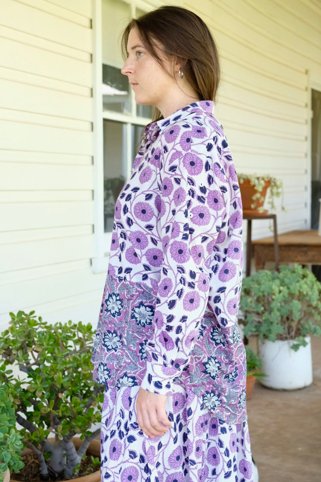 Zahra Cotton Floral Shirt
