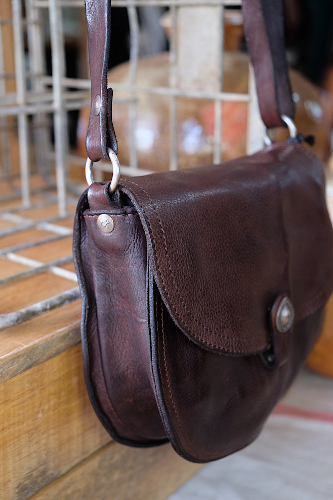 Gemini Crossbody bag - dark brown