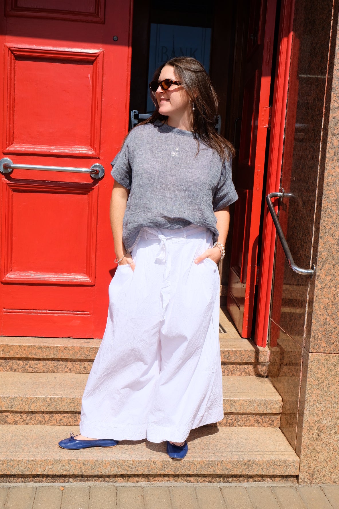 Harriet Trousers - Cotton Poplin - White