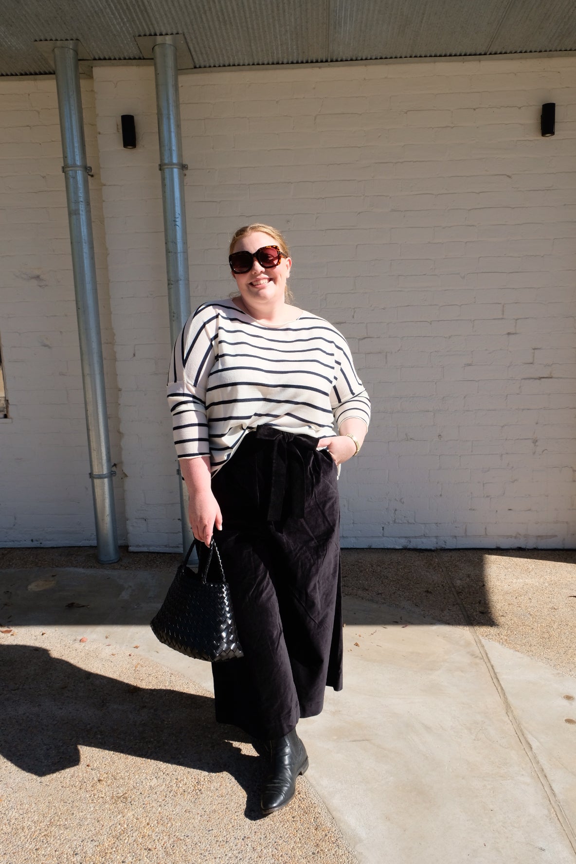 Harriet Trouser - Cotton Velvet - Black
