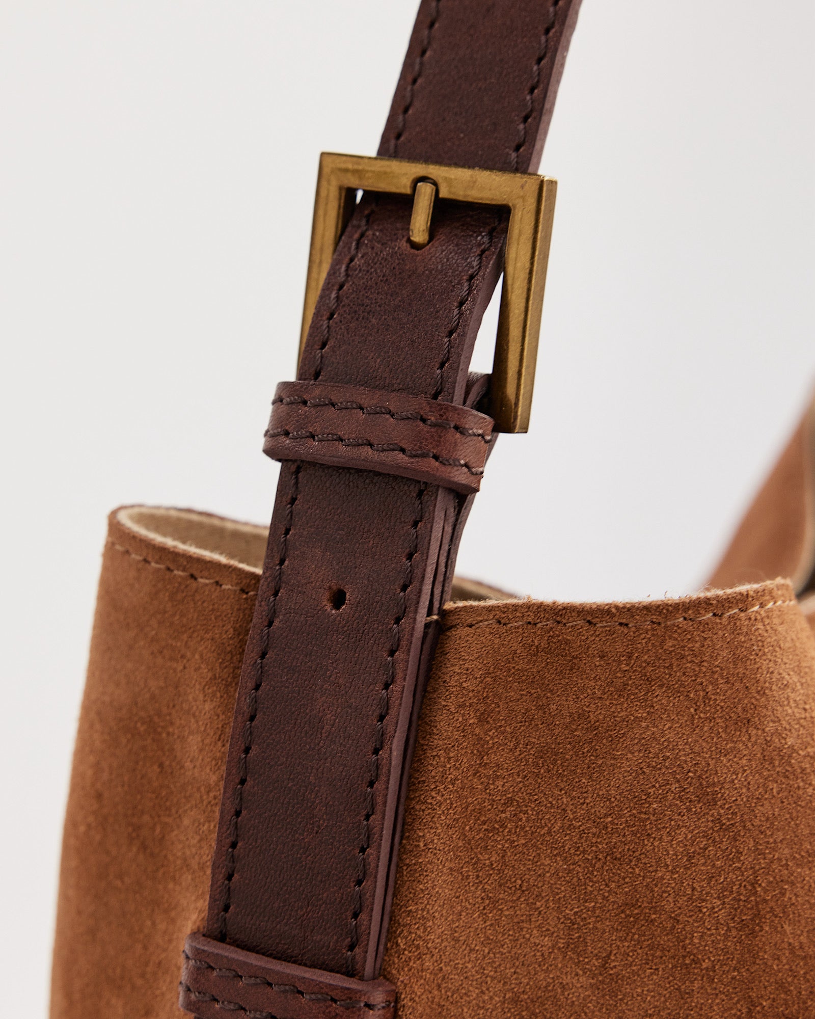 Suede Cabas Camel